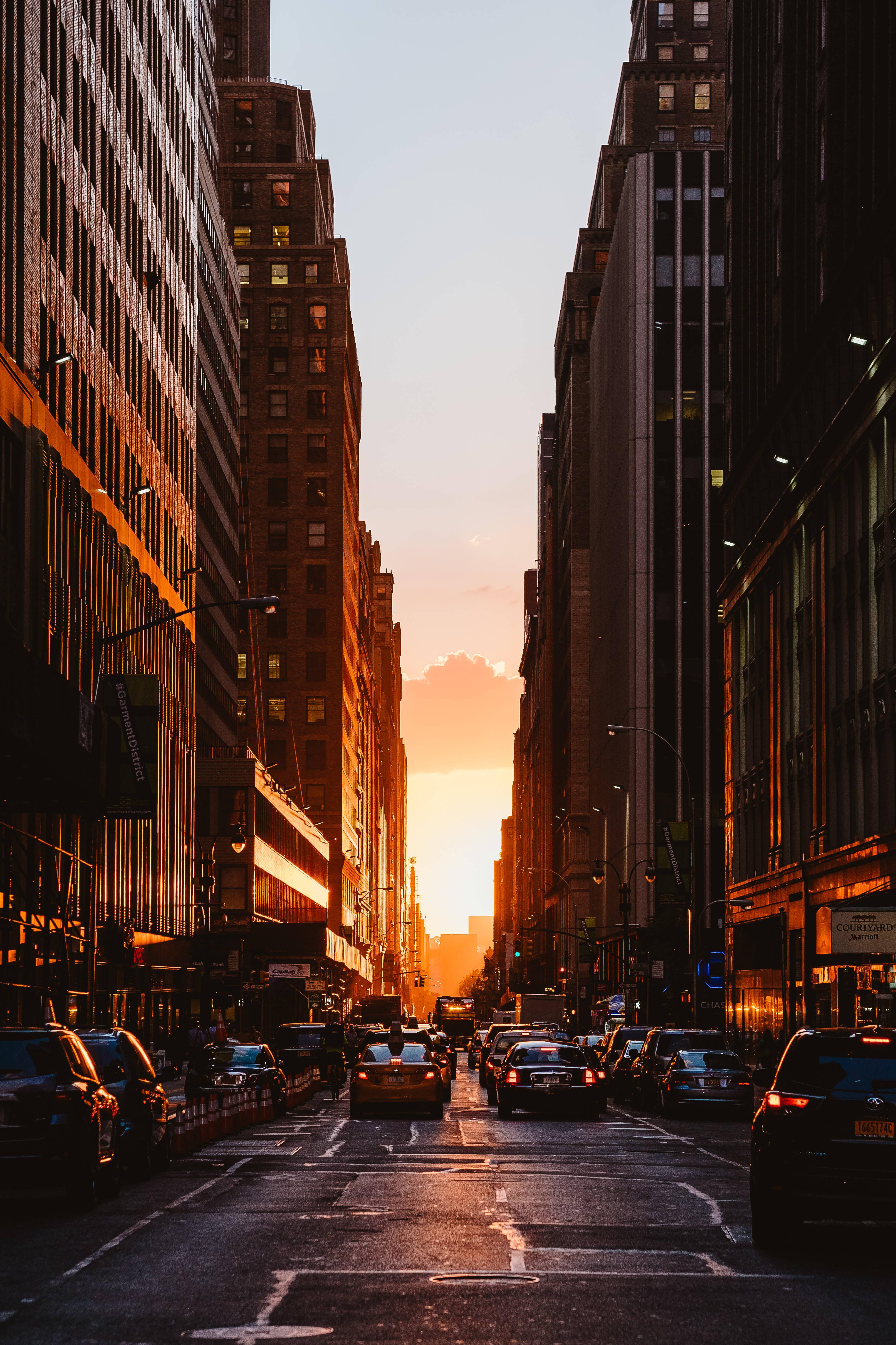 New York City Sunset Building — 3222x4833 wallpaper