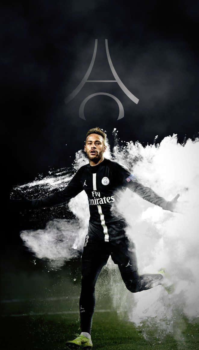 Neymar celebrates a goal with a passionate display of emotion. — 661x1165 wallpaper