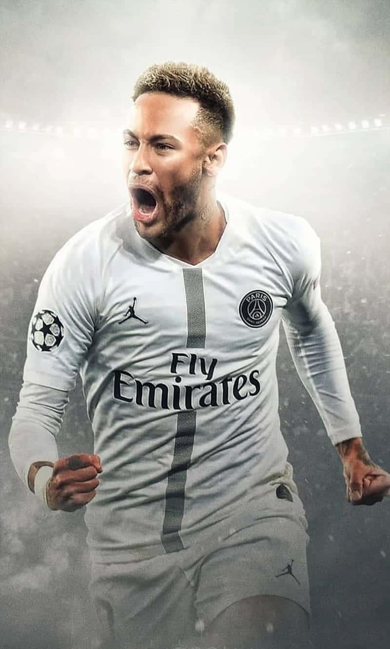 Neymar celebrates after scoring a goal — 800x1330 wallpaper