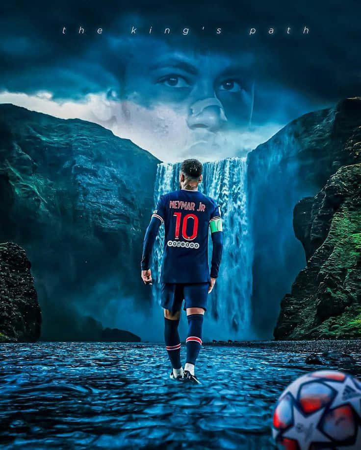Neymar Jr. Defending Brazil at the World Cup — 736x919 wallpaper
