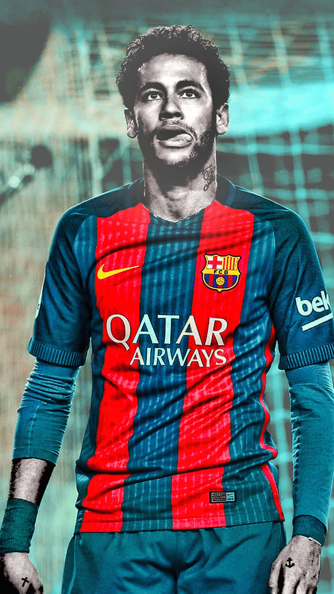 Neymar Jr embracing the bright colours — 1080x1920 wallpaper