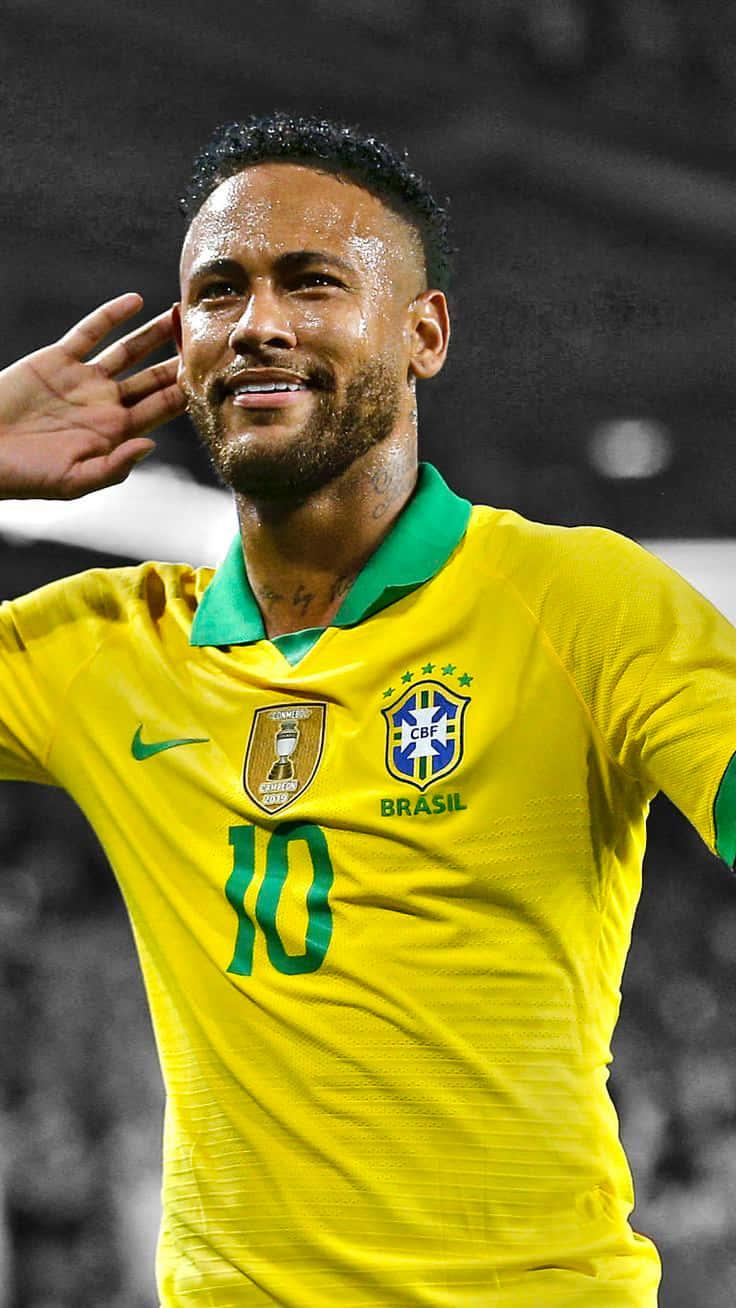 Neymar Jr. takes on the pitch - Soccer Star — 736x1308 wallpaper