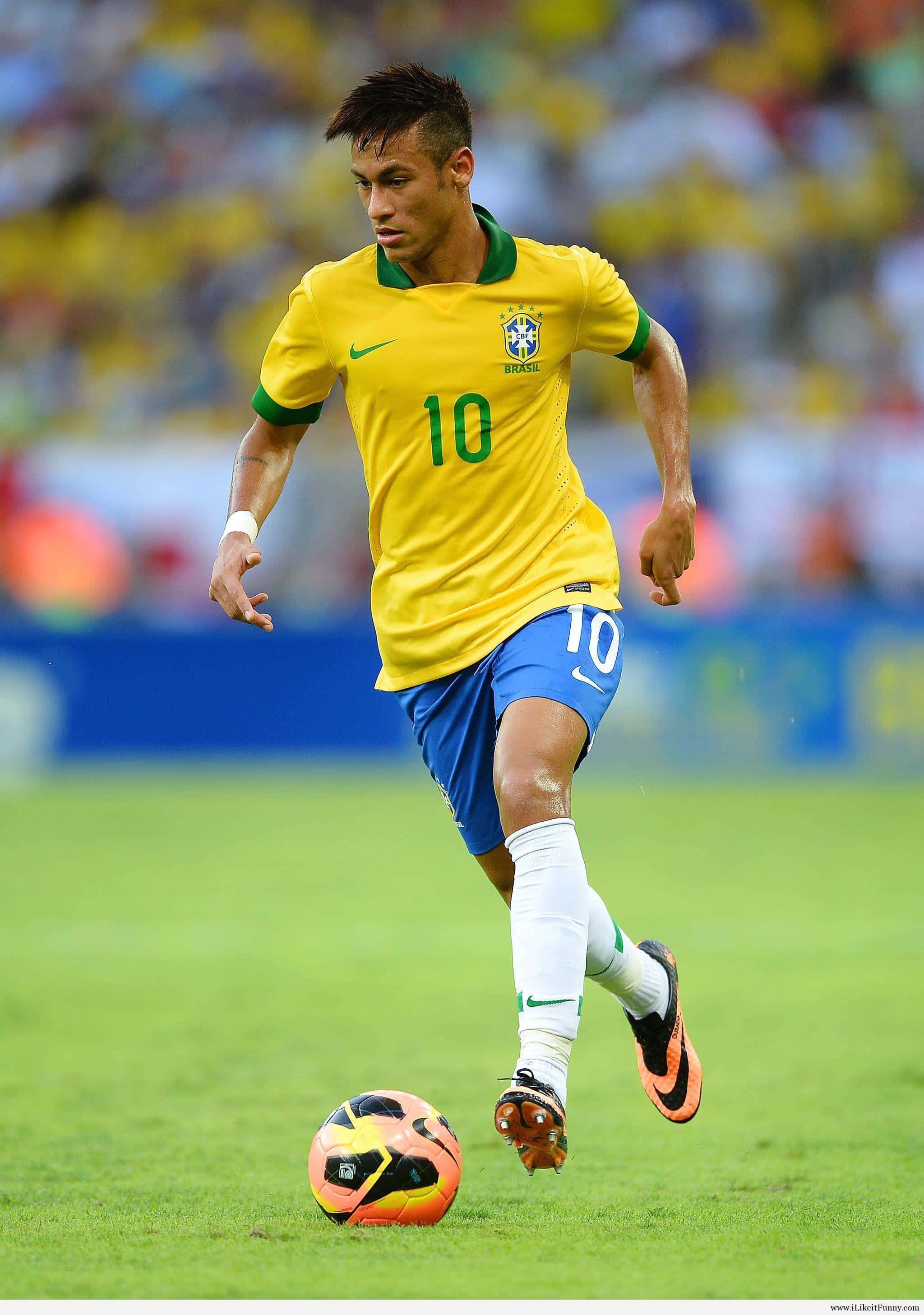 Neymar Jr.Taking Flight — 2048x2914 wallpaper