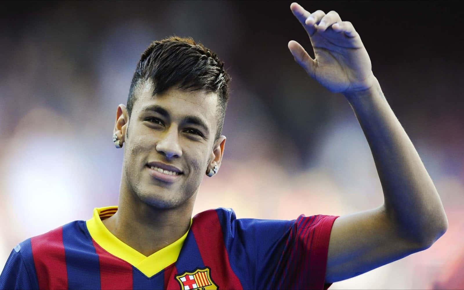 Neymar of Brazil and Paris Saint-Germain FC celebrates scoring a goal — 1600x1000 wallpaper
