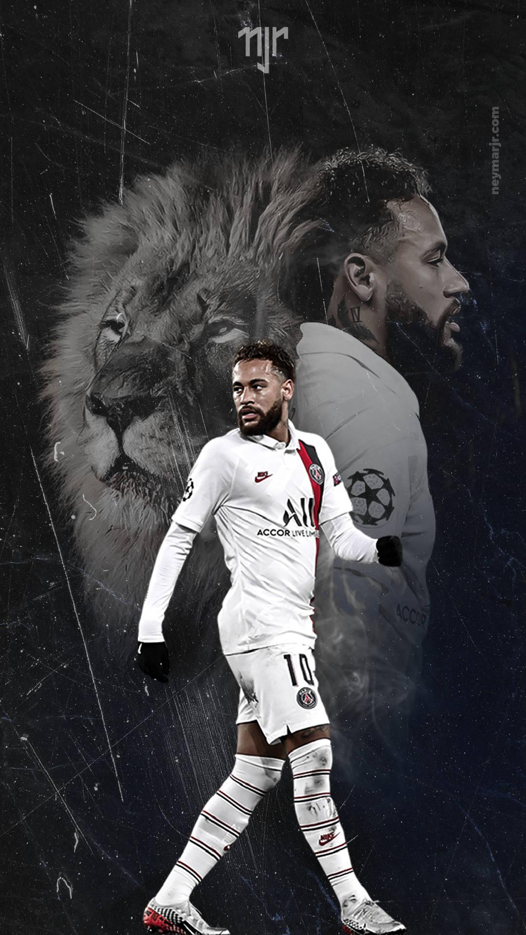 Neymar Paris Saint Germain Lion — 1080x1920 wallpaper