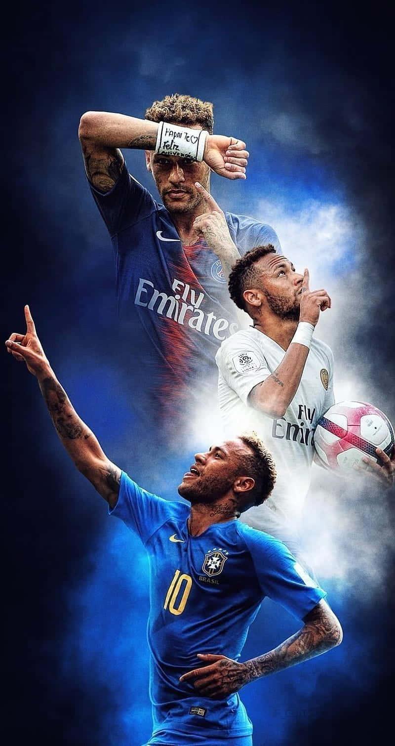 Neymar showing off his ball control — 800x1510 wallpaper