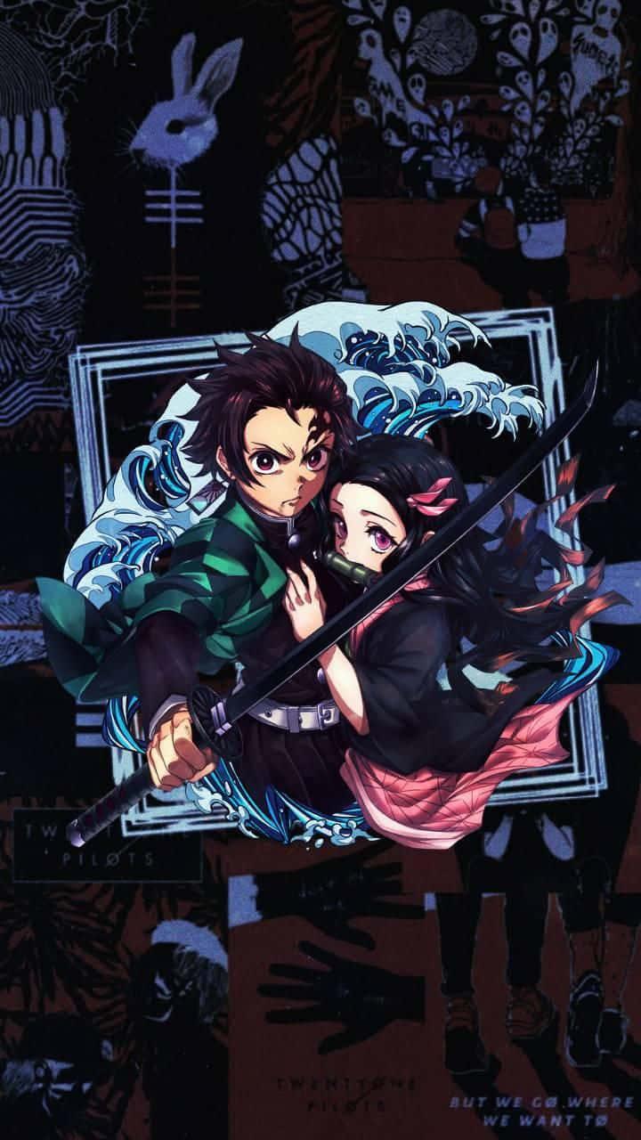 Nezuko And Tanjiro Kimetsu No Yaiba Demon Slayer Anime — 720x1280 wallpaper