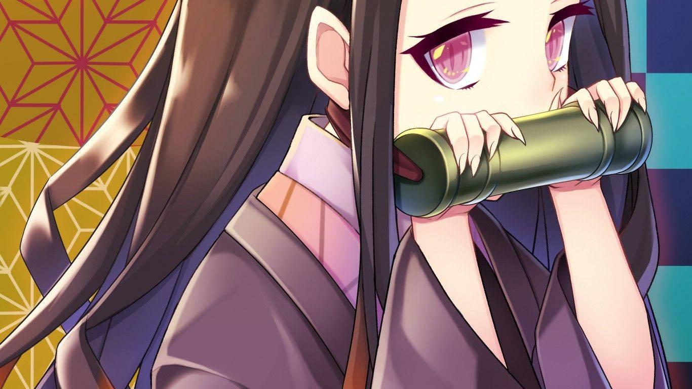 Nezuko Kamado, Demon Slayer — 1366x768 wallpaper