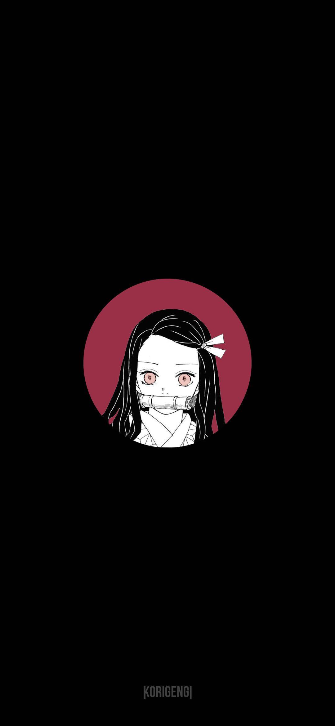 Nezuko Kamado - Ready for Battle — 1080x2340 wallpaper