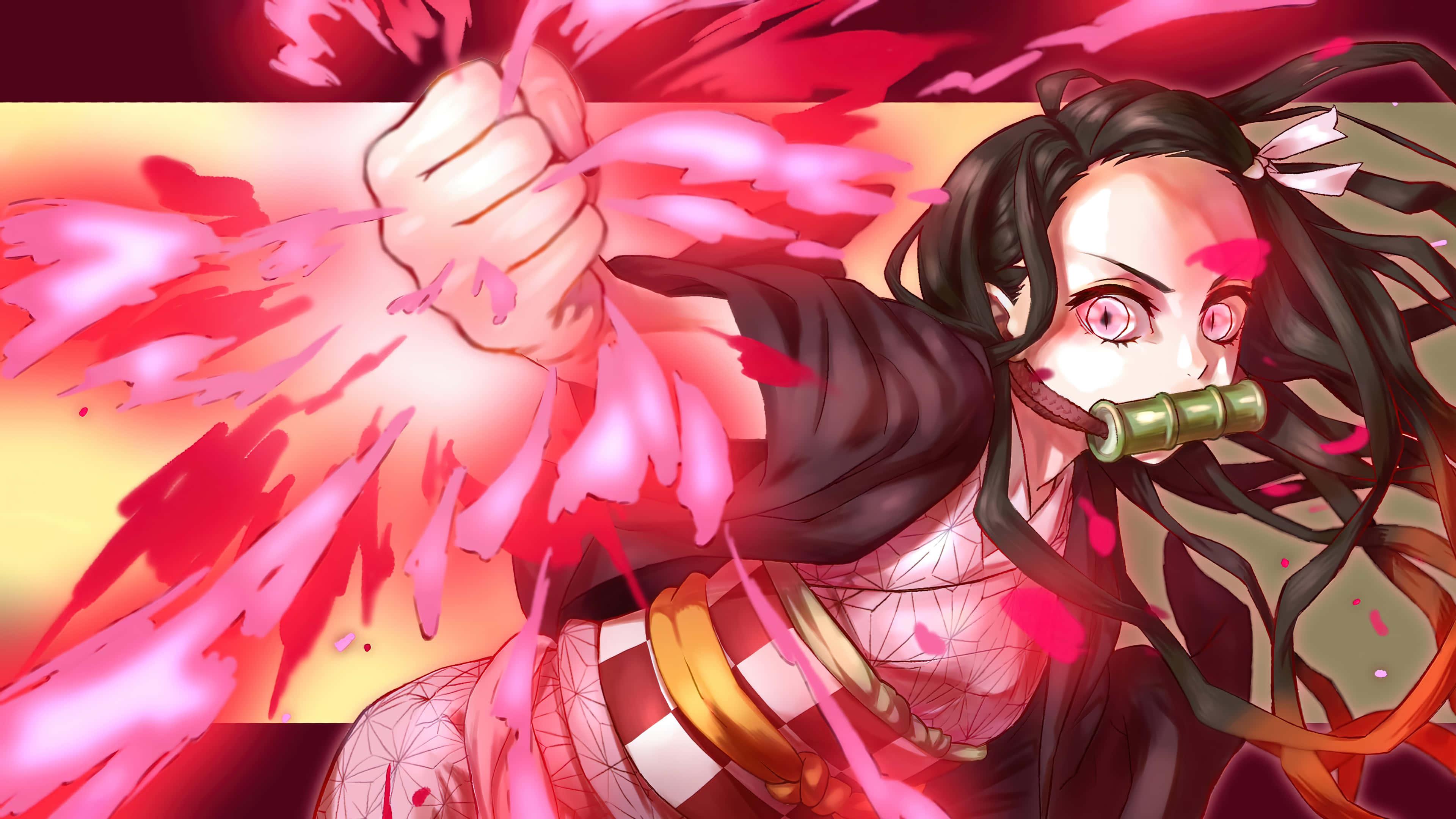 Nezuko Kamado, the Demon Slayer — 3840x2160 wallpaper