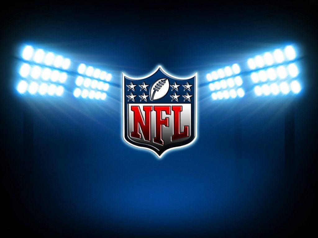 NFL Logo On Spotlights — 1024x768 wallpaper