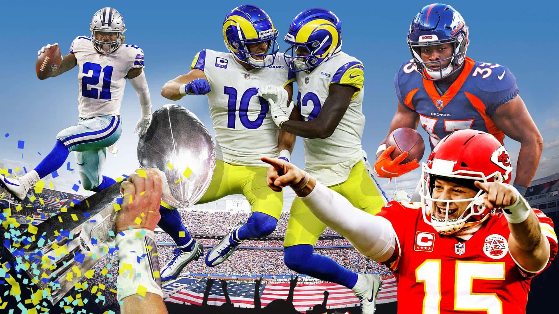 nfl players are playing football in a stadium — 1920x1080 wallpaper