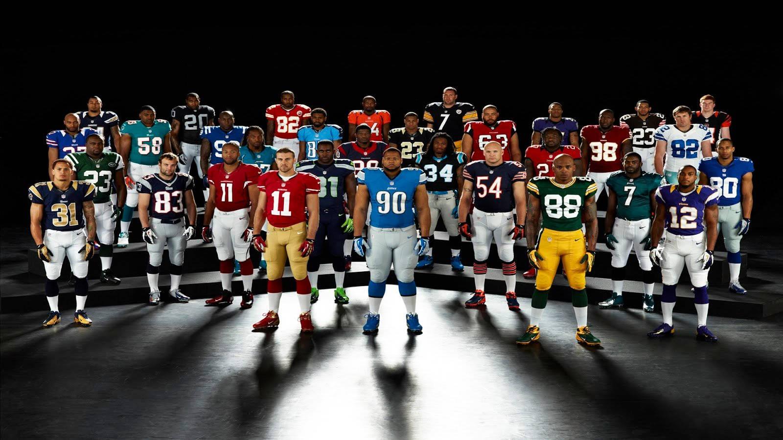 NFL Team Representatives — 1600x900 wallpaper