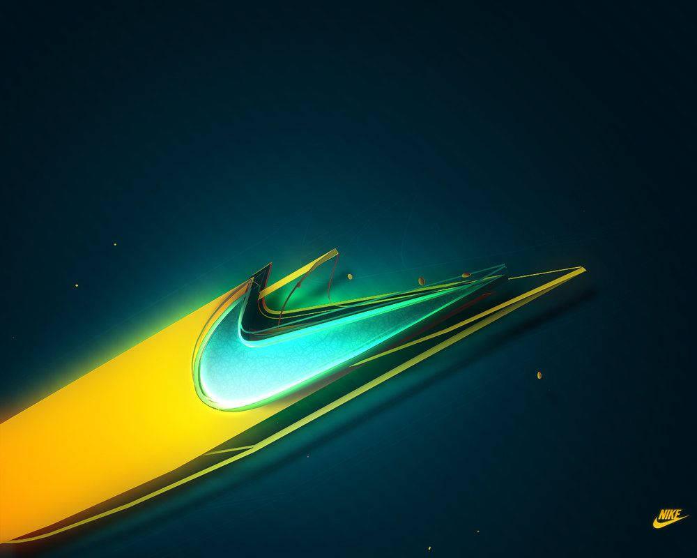 nike logo on a dark background — 1000x800 wallpaper