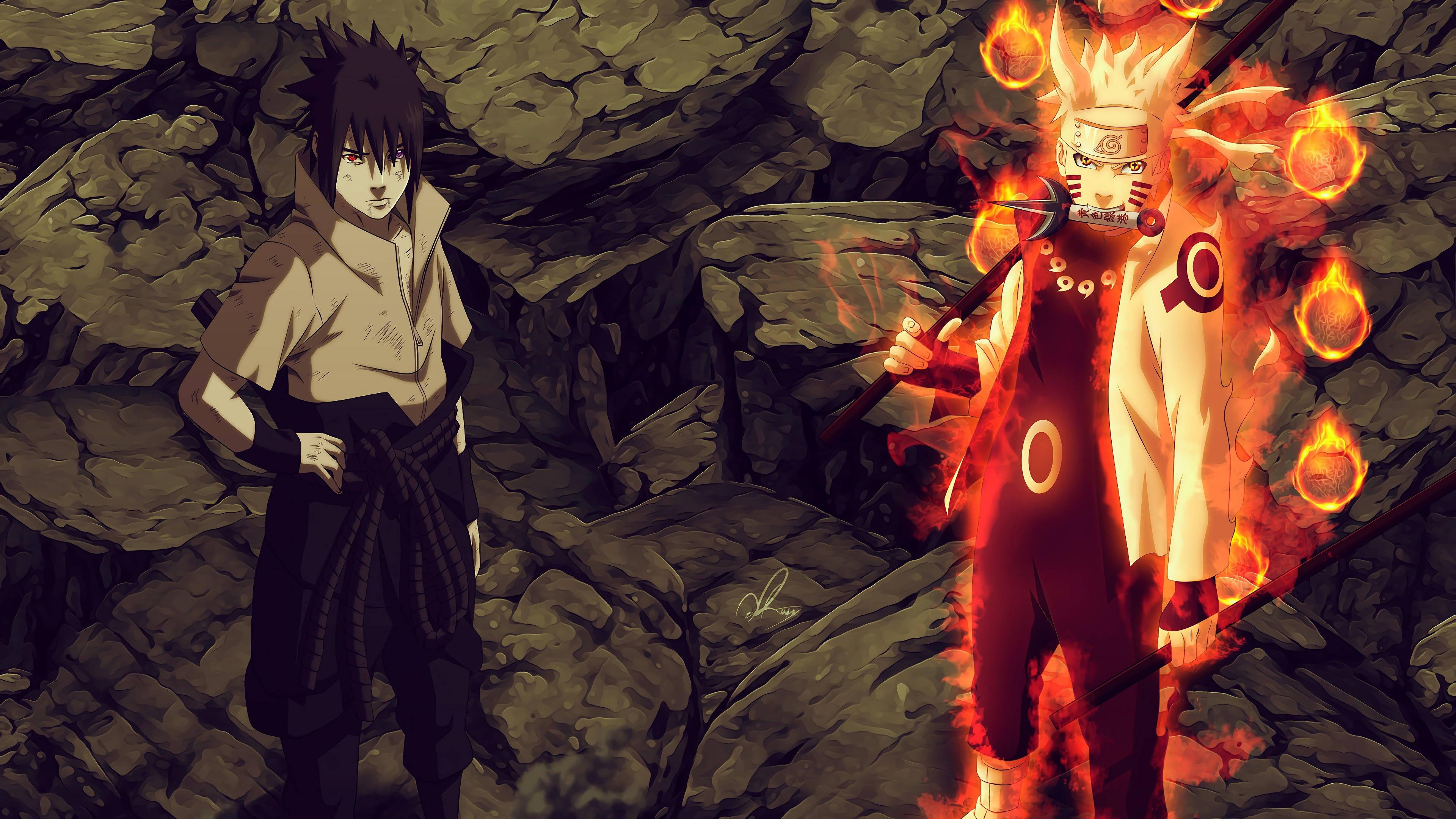 Ninja War Heroes Naruto And Sasuke — 3840x2160 wallpaper