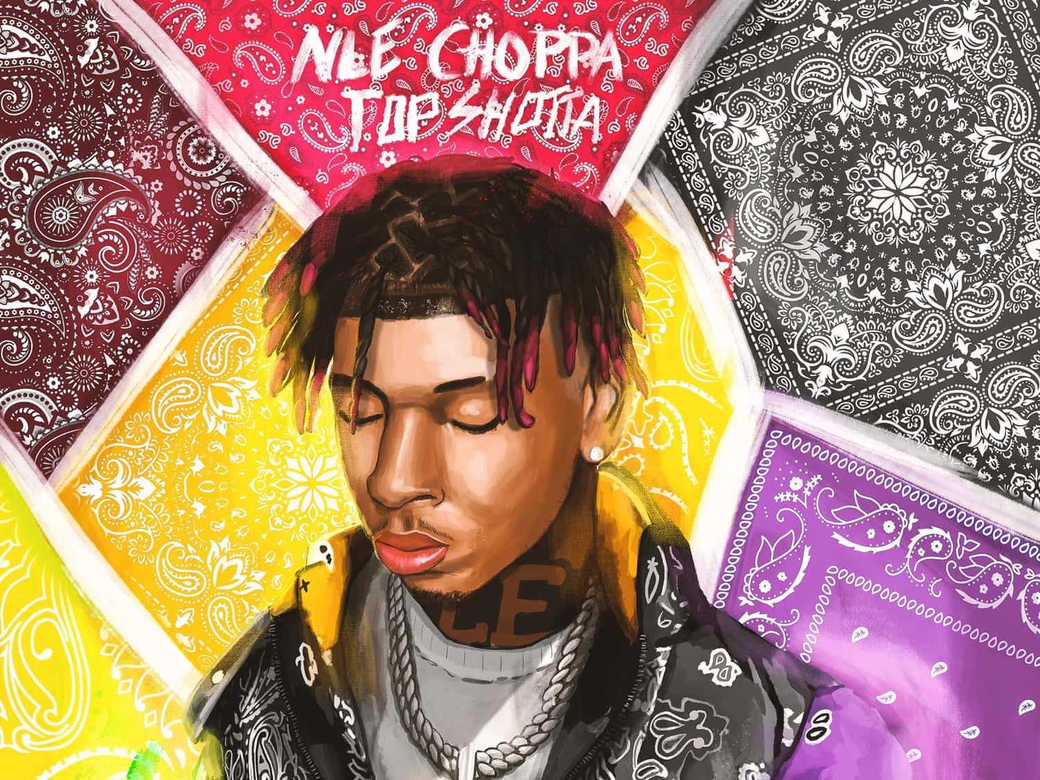 NLE Choppa in action on stage — 1500x1125 wallpaper