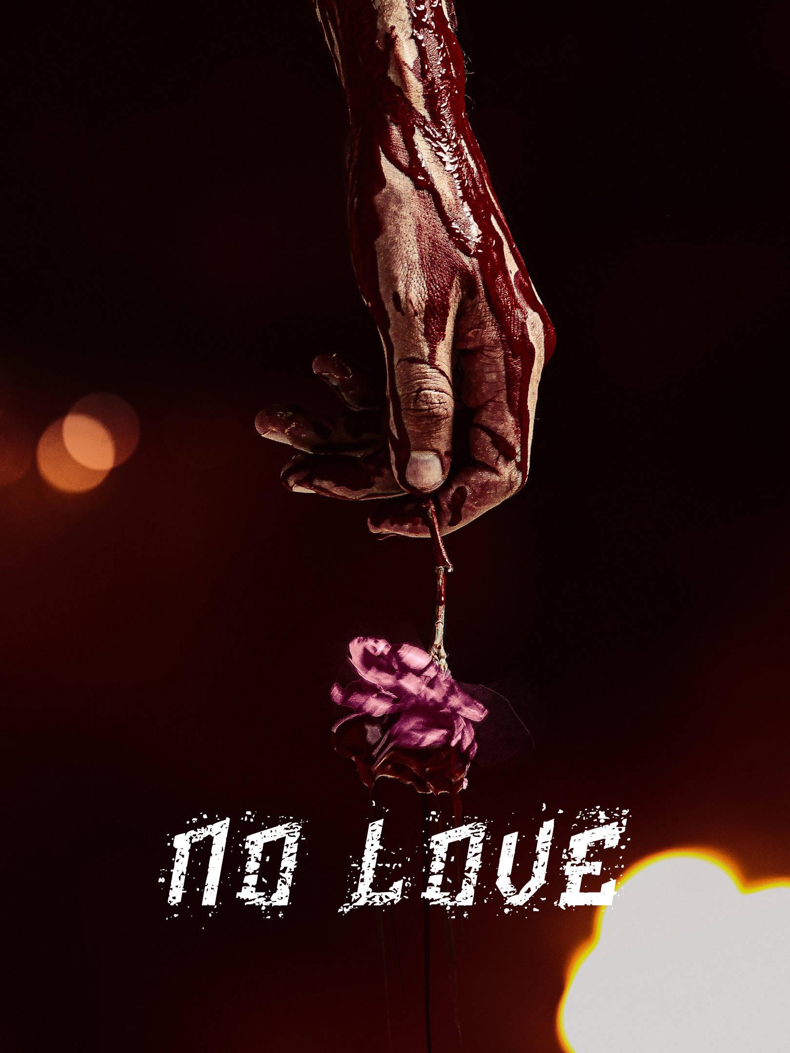 No Love Bleeding Hand With Flower — 1620x2160 wallpaper