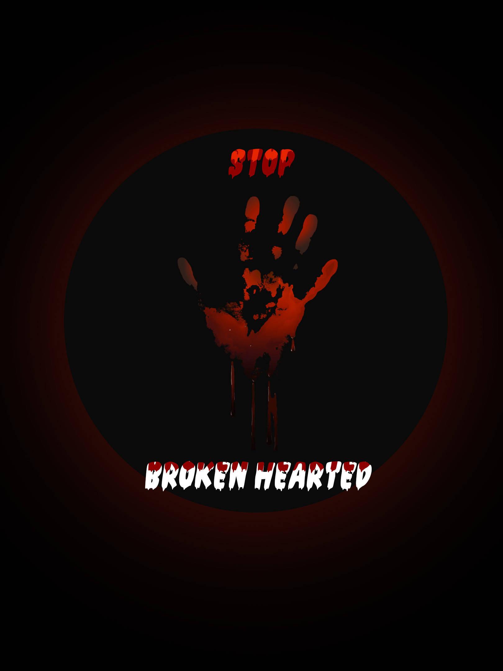 No Love Bloody Handprint — 1620x2160 wallpaper