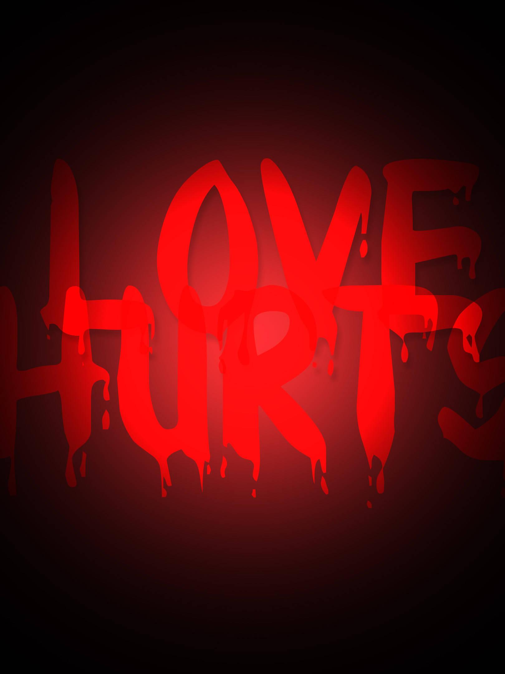 No Love Bloody Love Hurts — 1620x2160 wallpaper