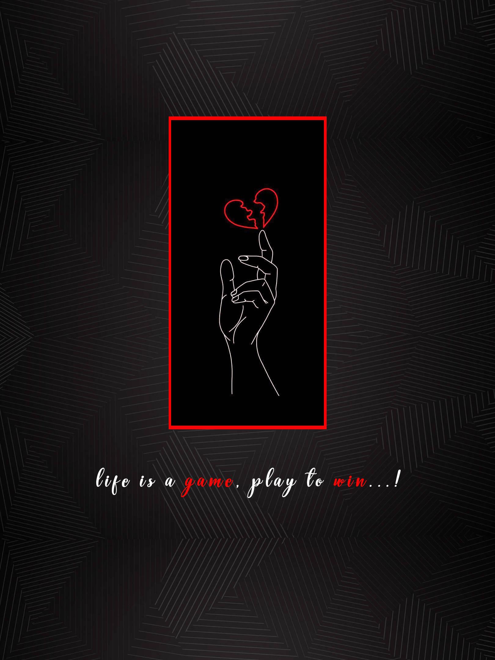 No Love Hand And Broken Heart — 1620x2160 wallpaper