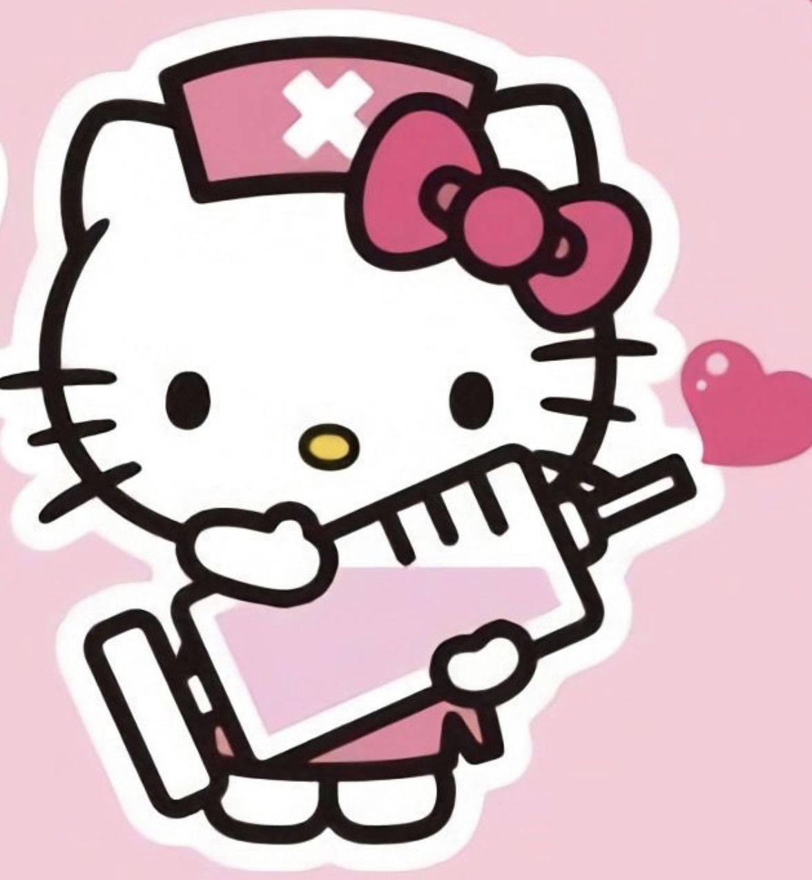 Nurse Cartoon Hello Kitty PFP — 1176x1275 wallpaper