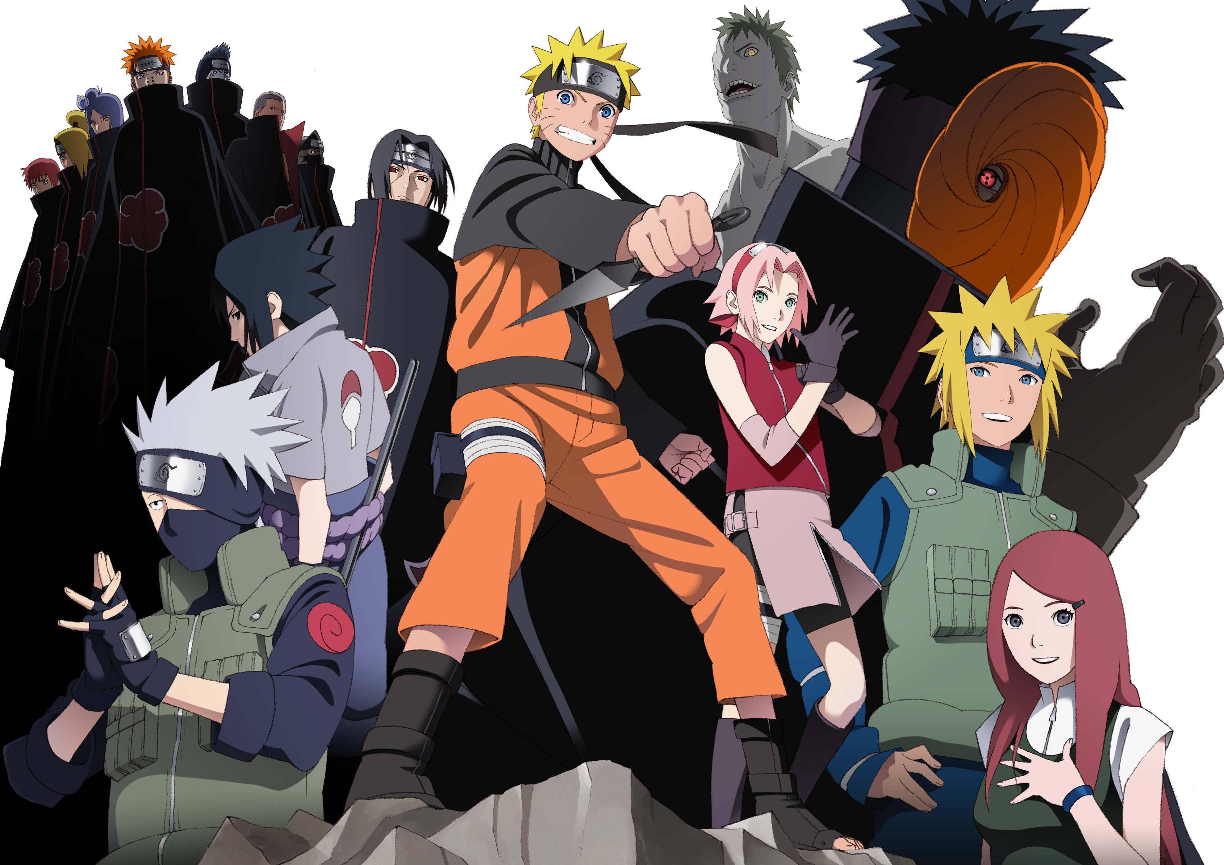 "Obito and his fellow characters from Naruto"