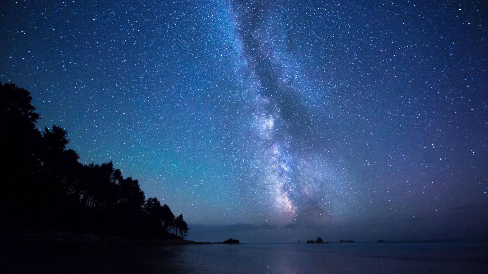 Ocean And Starry Night — 1920x1080 wallpaper