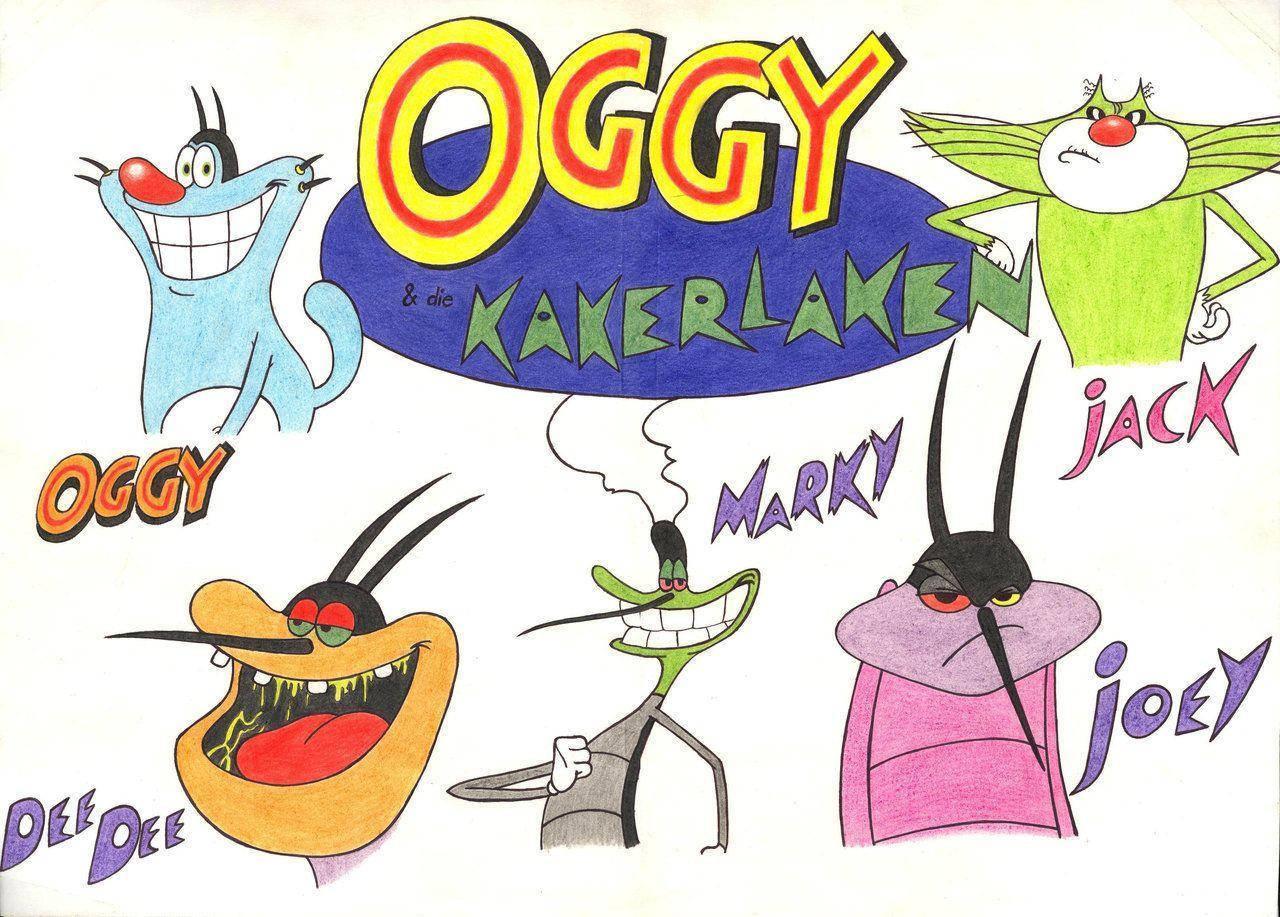 Oggy And The Cockroaches Character Art — 1280x917 wallpaper