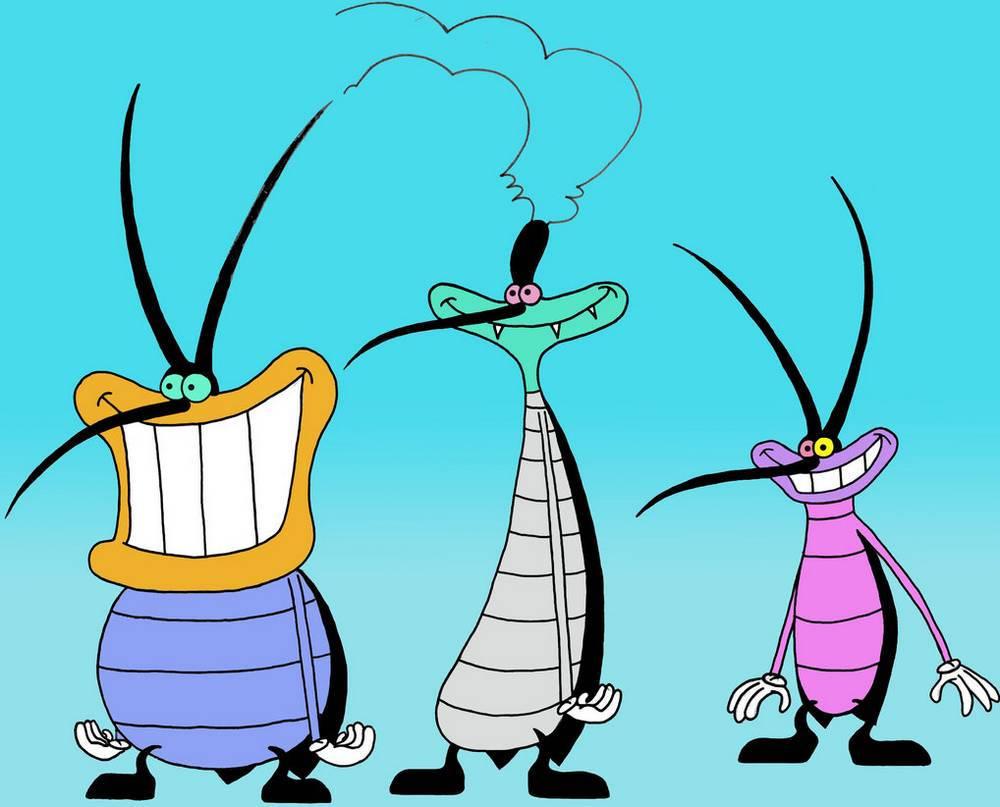 Oggy And The Cockroaches Cyan — 1000x807 wallpaper