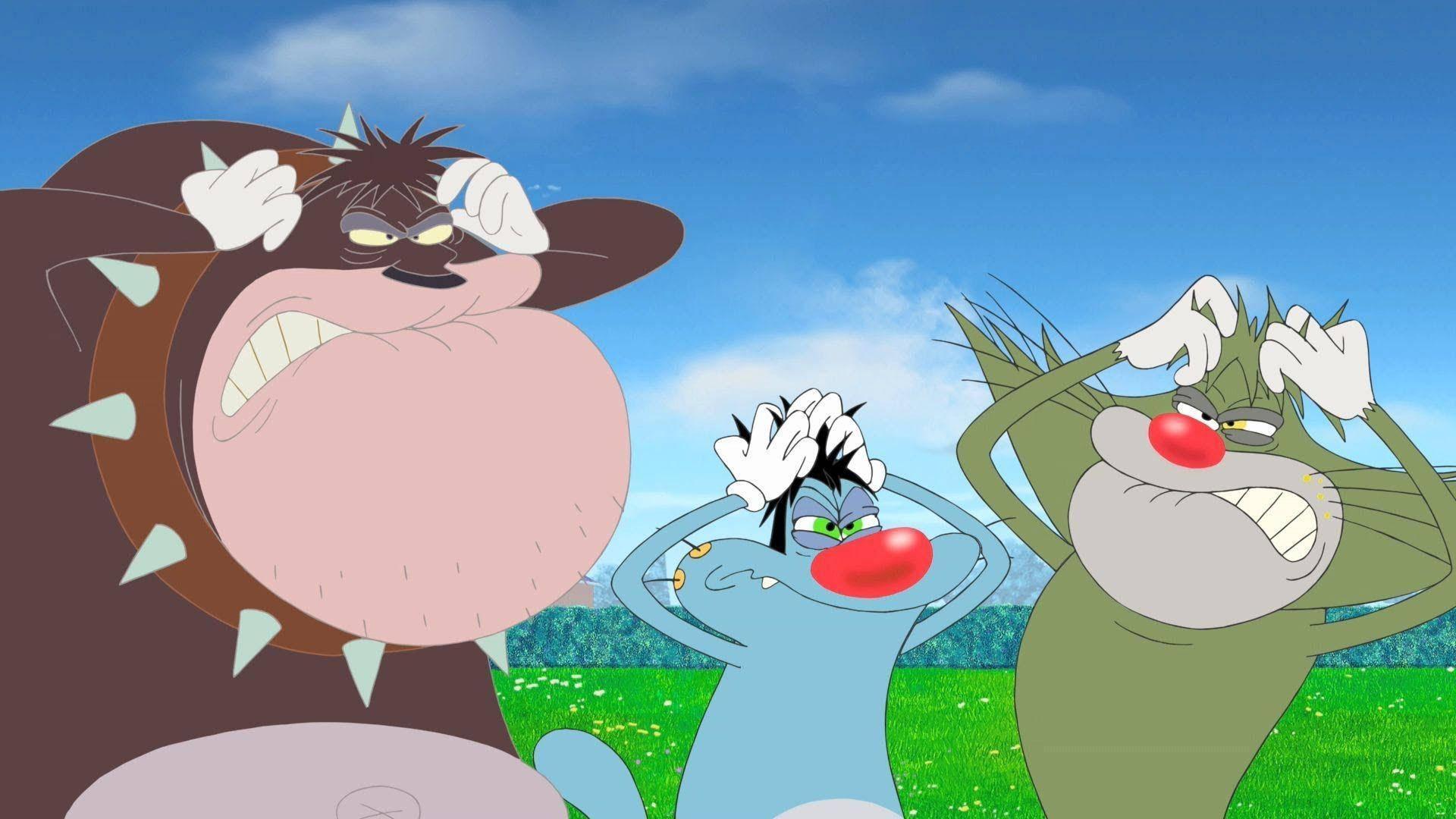 Oggy And The Cockroaches Frustrated — 1920x1080 wallpaper