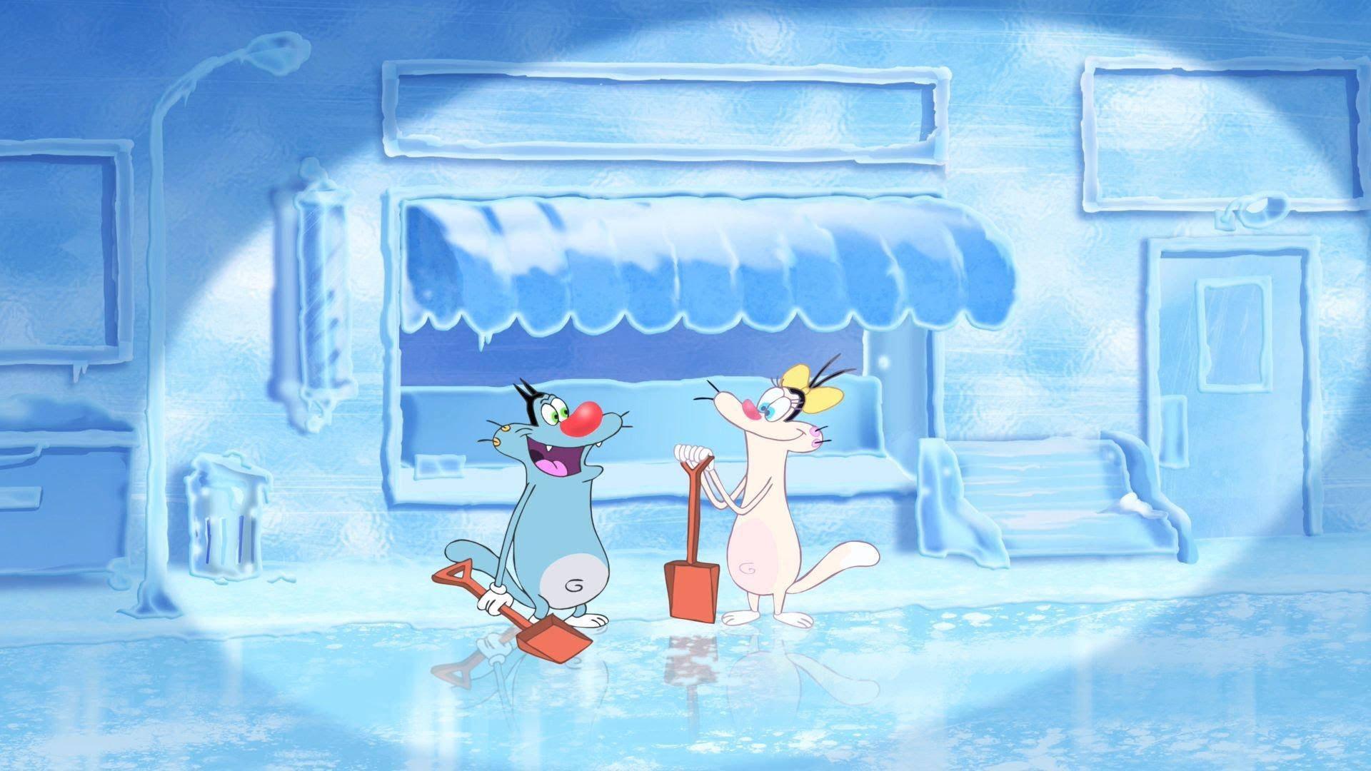Oggy And The Cockroaches Ice Shop — 1920x1080 wallpaper