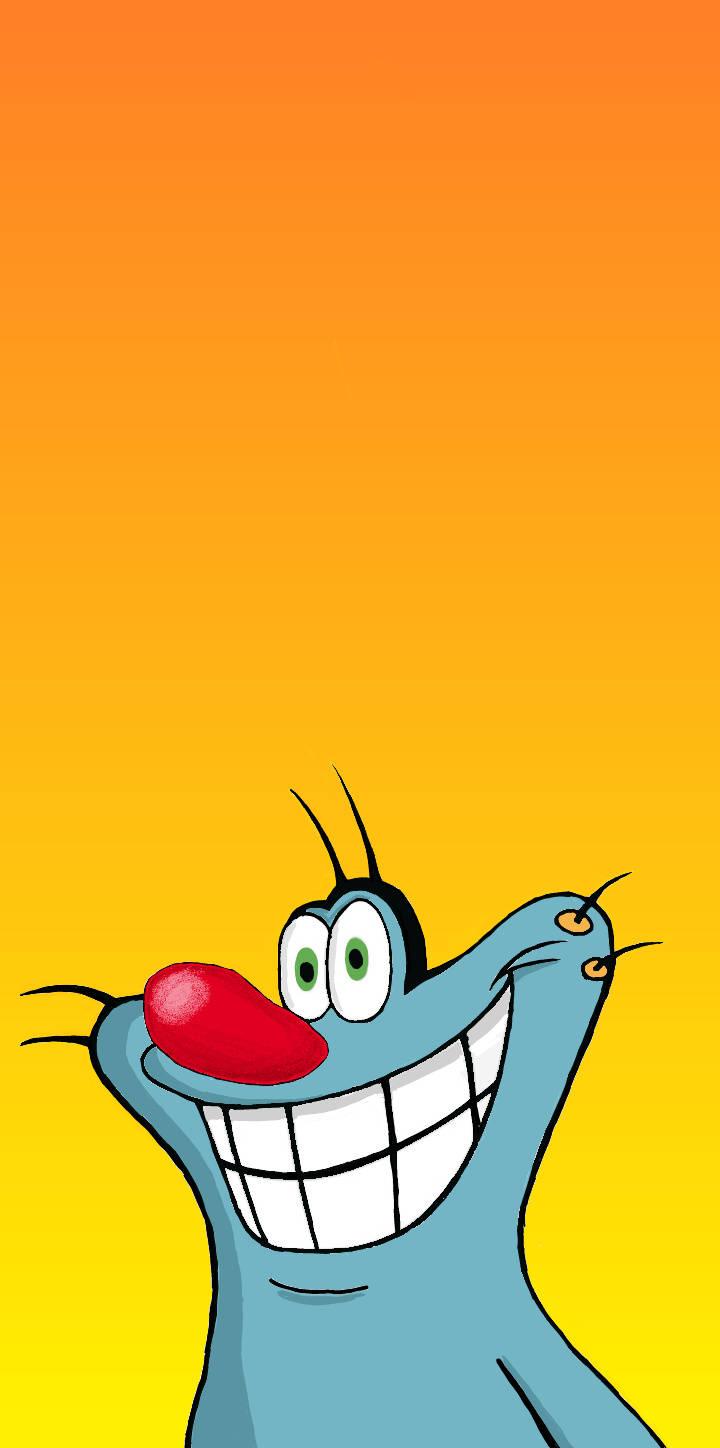 Oggy And The Cockroaches Orange — 720x1448 wallpaper