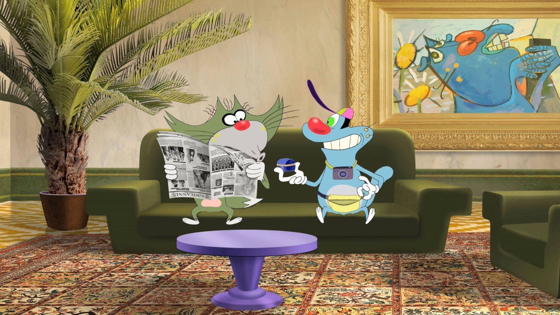 Oggy And The Cockroaches Vacation — 1920x1080 wallpaper