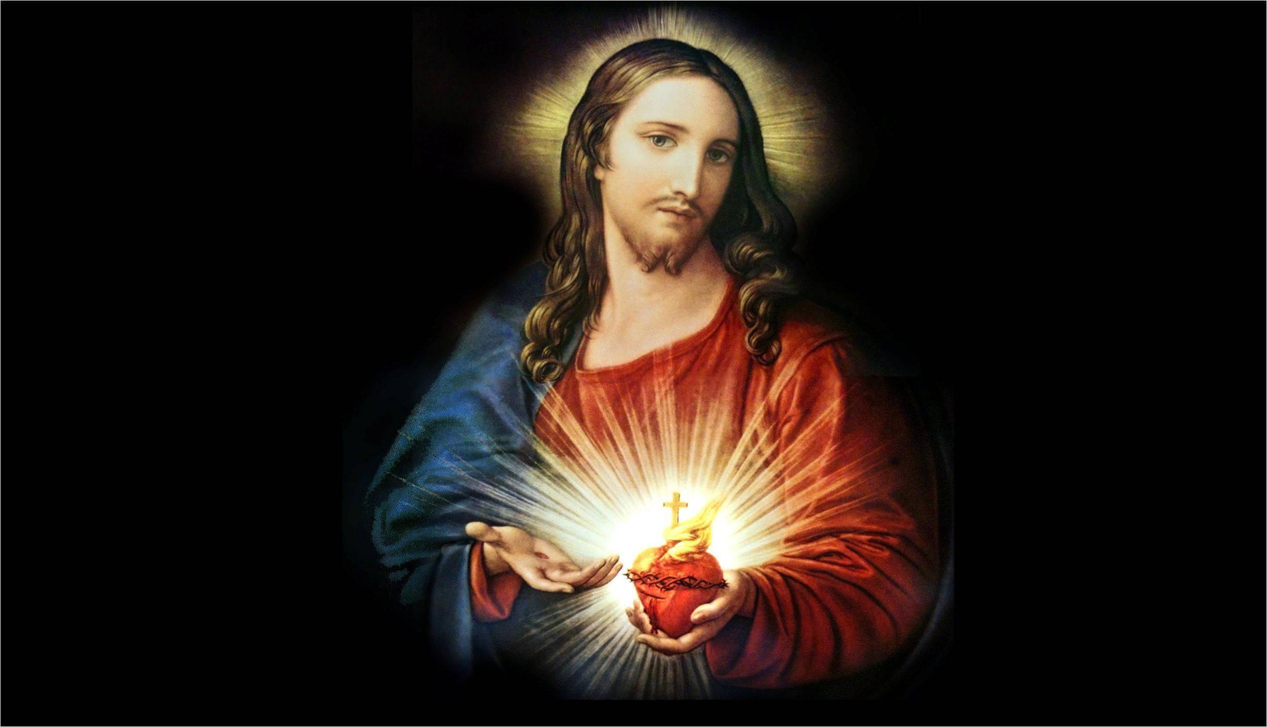 Oh Sacred Heart of Jesus, Let Us Not Fear But Rejoice — 2502x1435 wallpaper