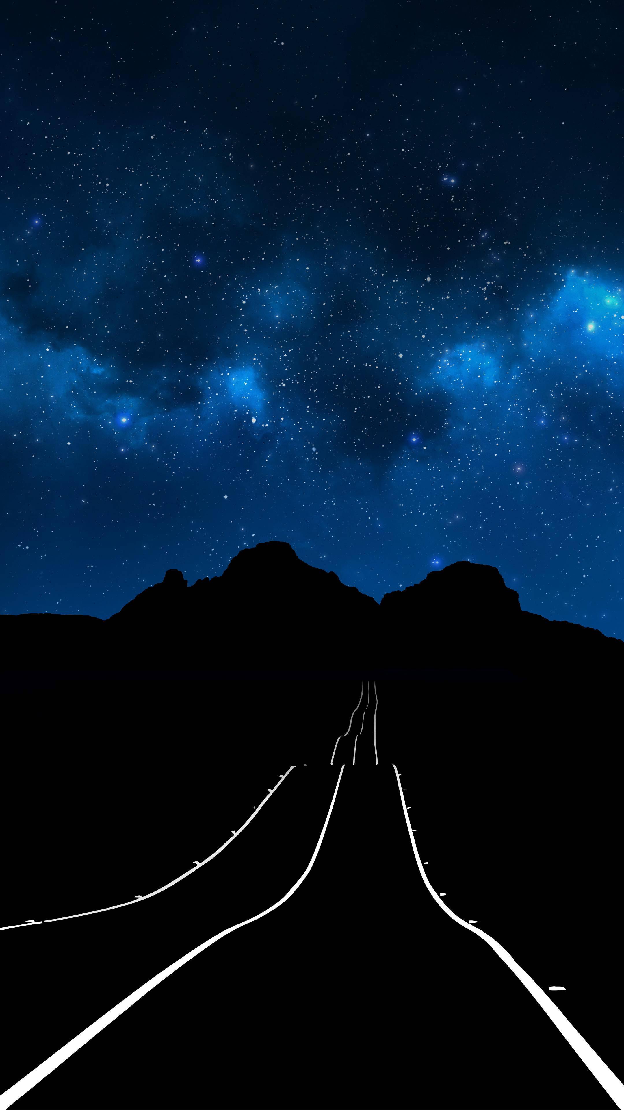 Oled Night Drive — 2160x3840 wallpaper