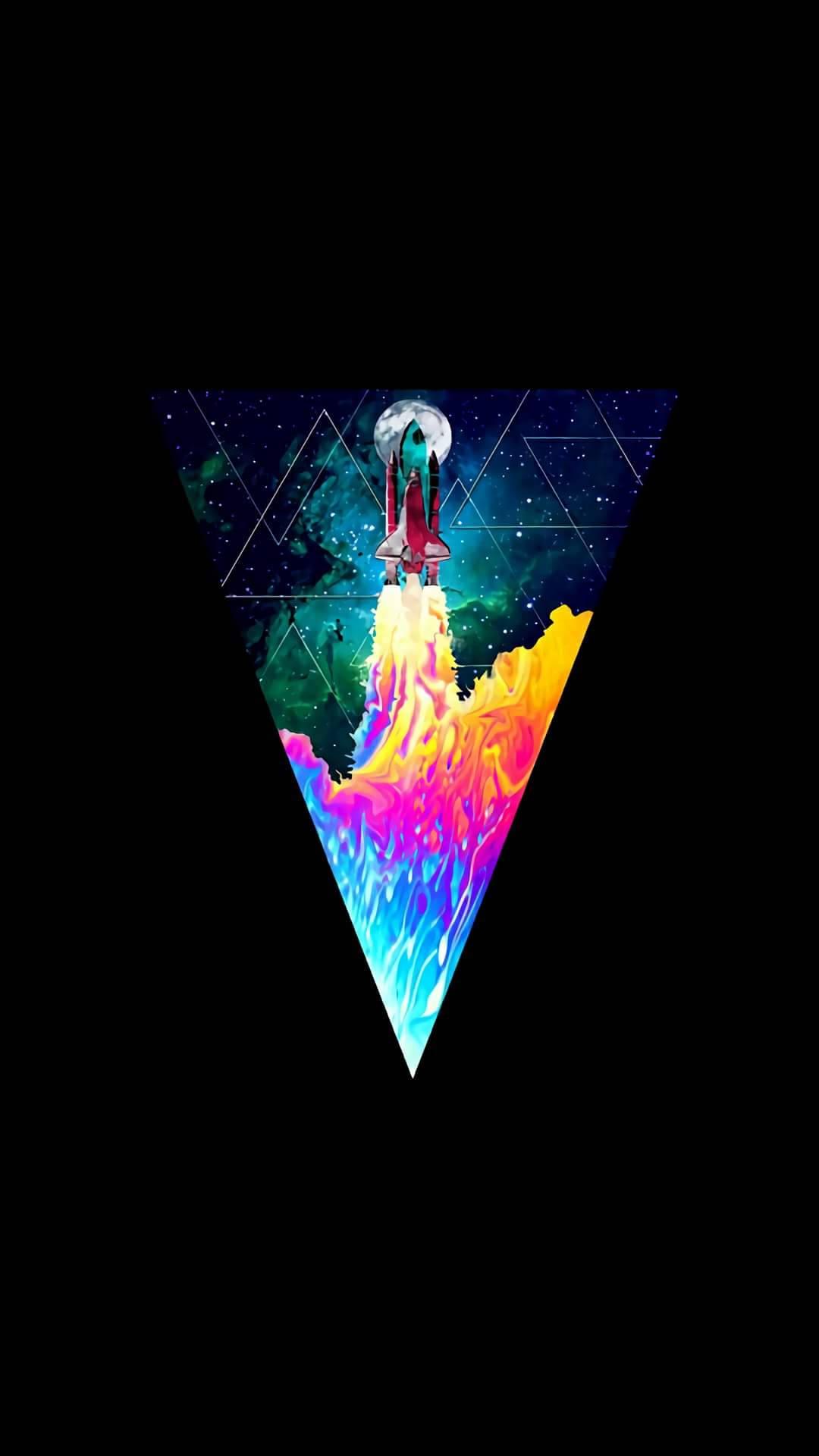 Oled Space Rocket — 1080x1920 wallpaper