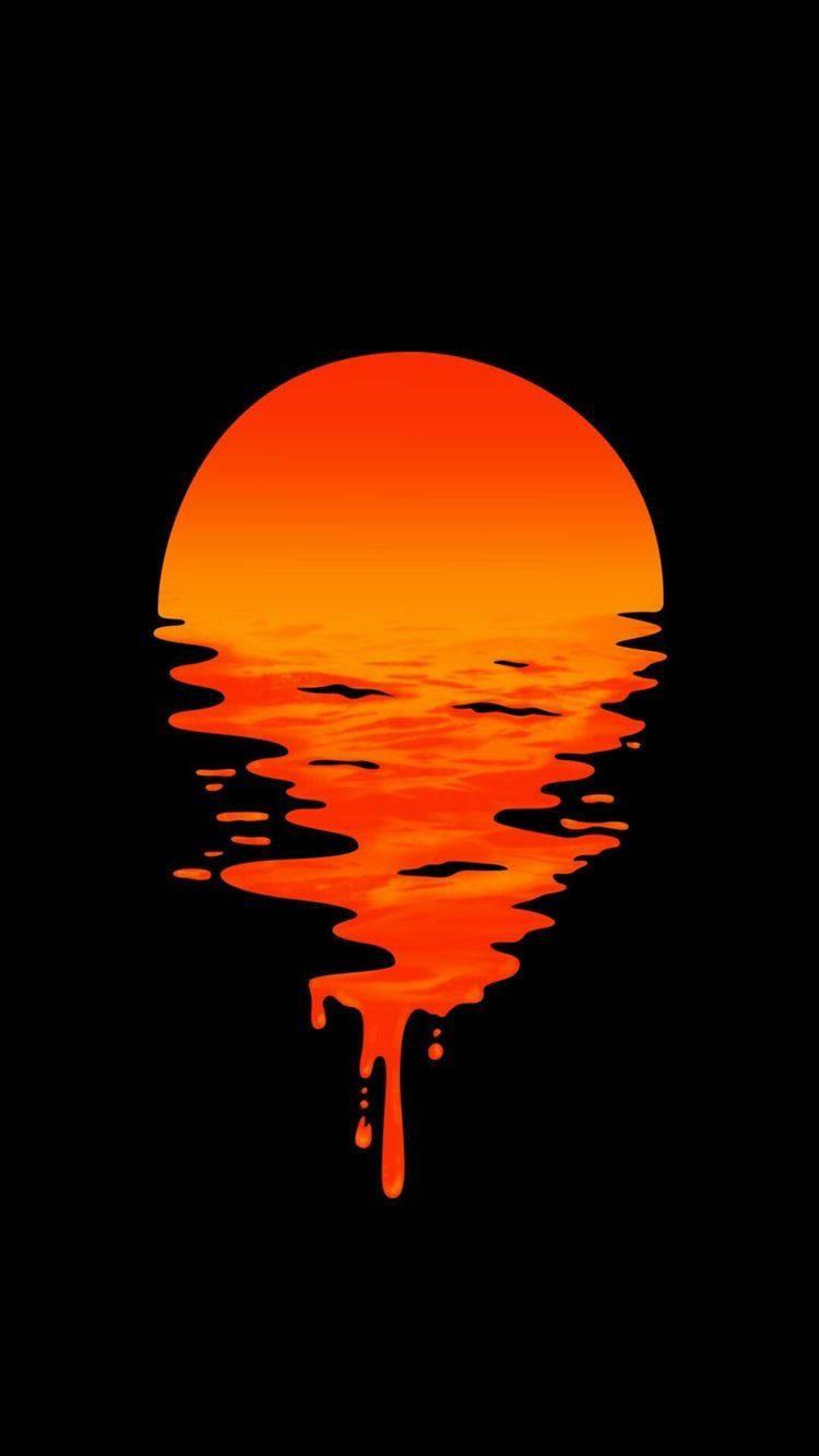Oled Sunset Reflection — 750x1333 wallpaper