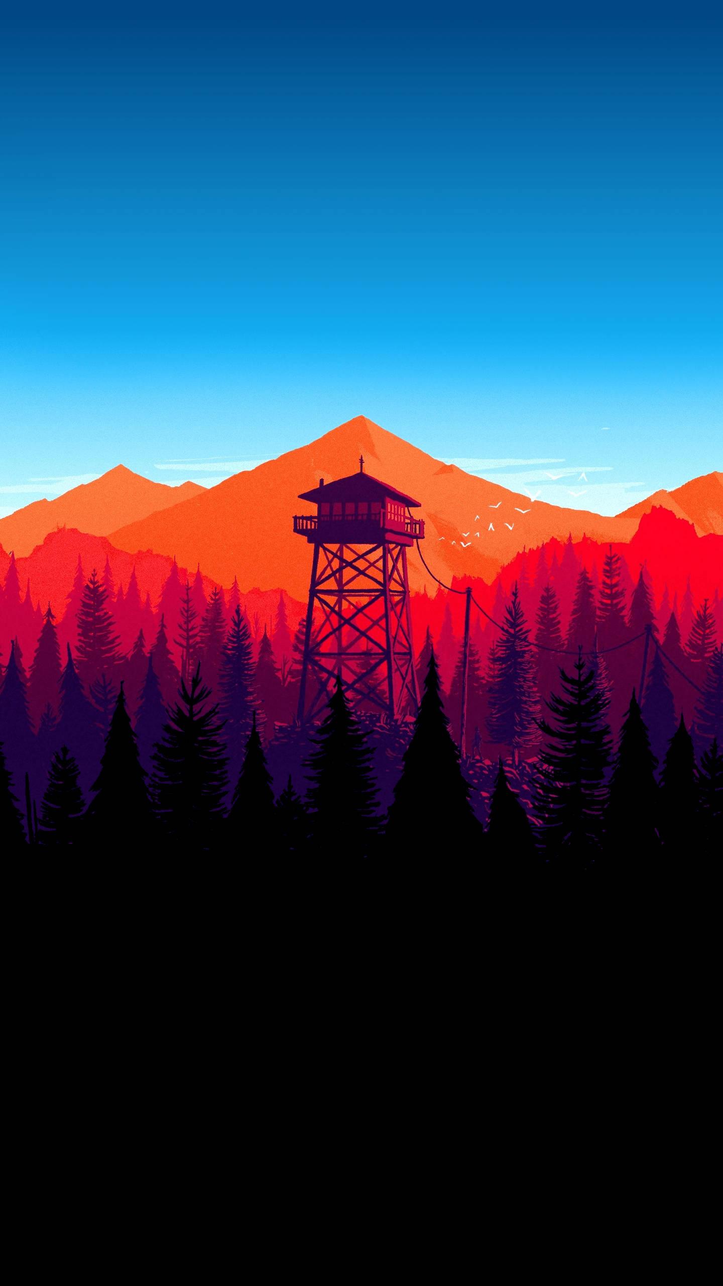 Oled Watch Tower — 1440x2560 wallpaper