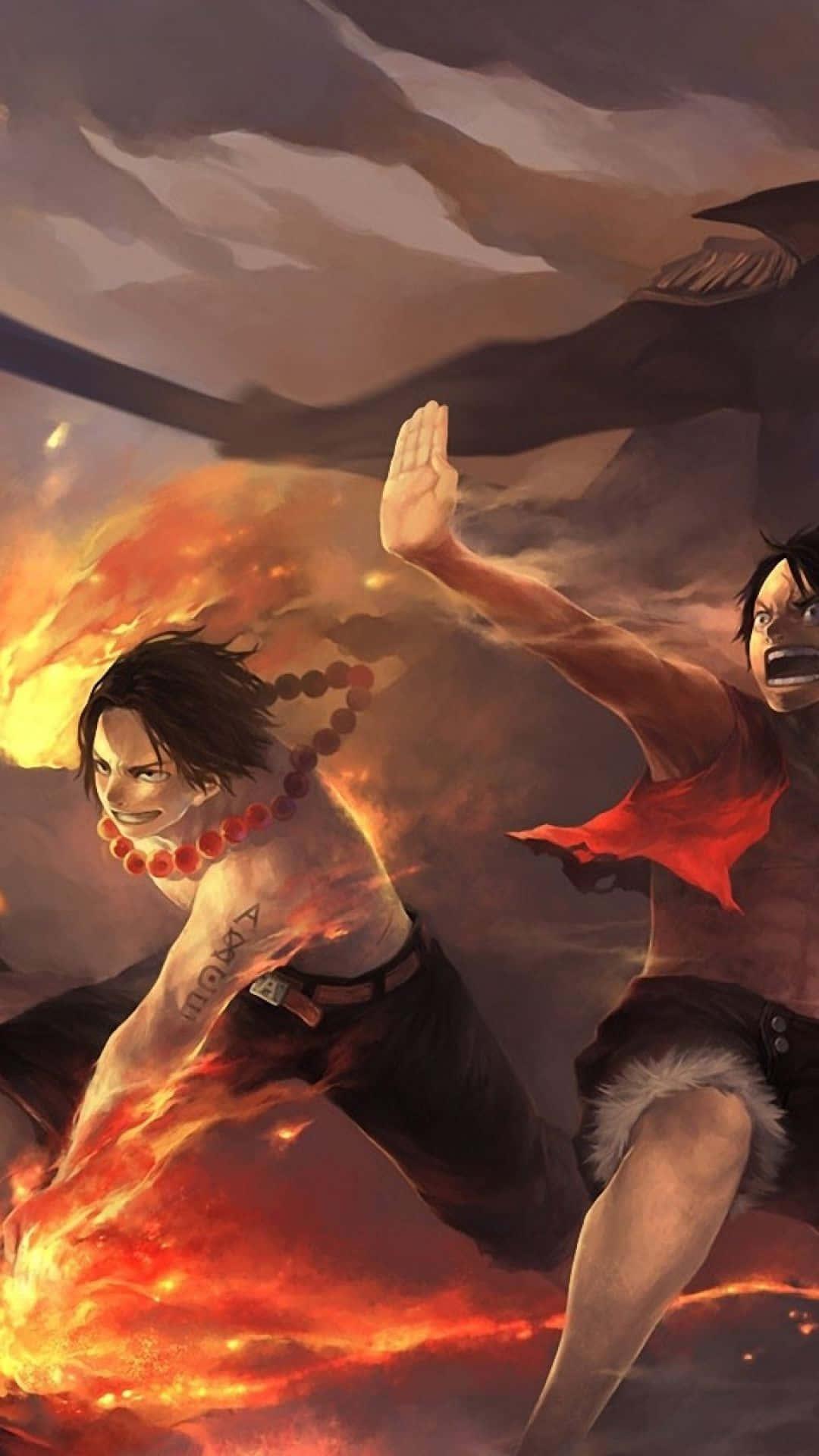 One Piece Ace And Luffy Phone — 1080x1920 wallpaper