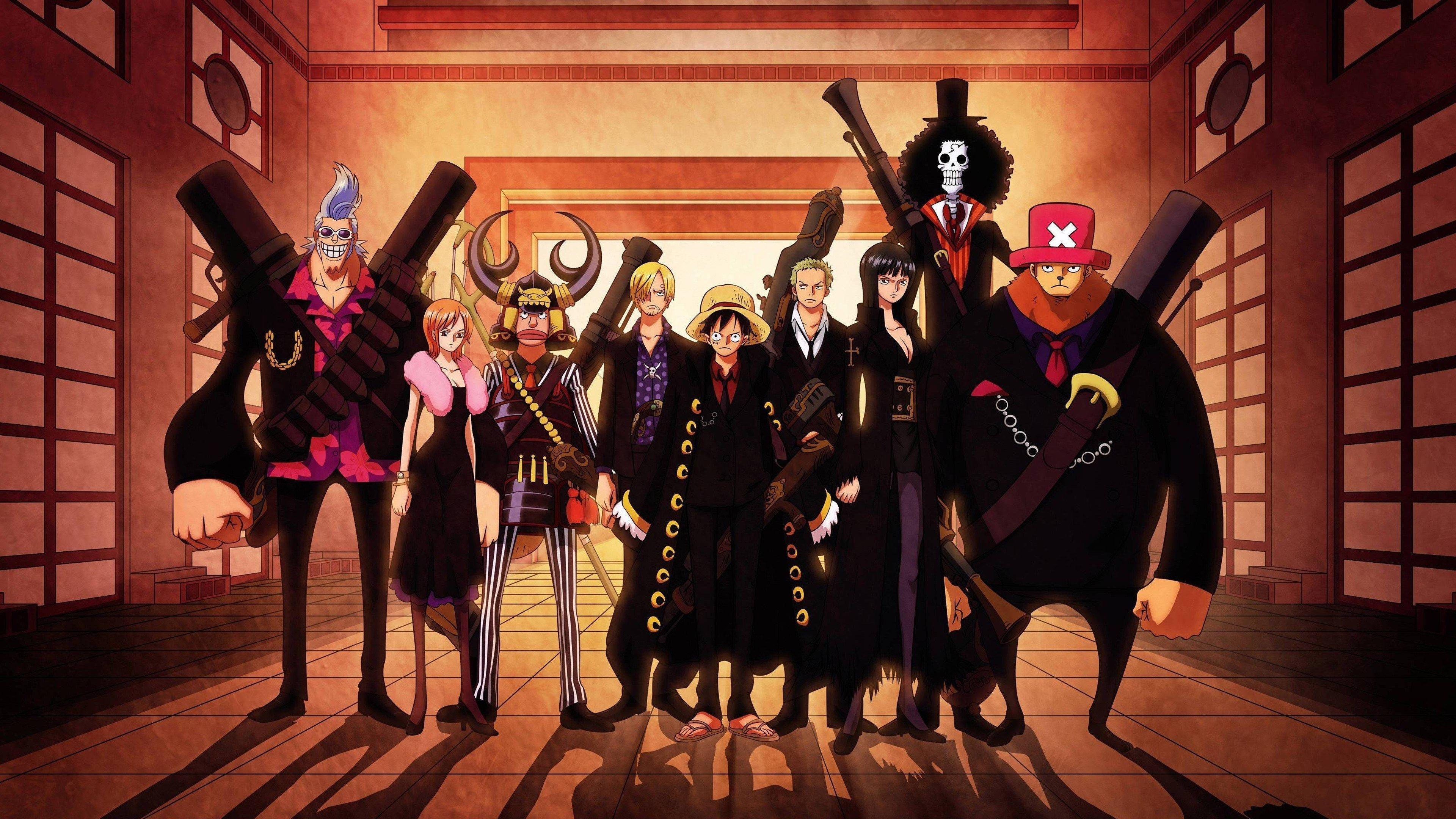 One Piece Desktop Cool Black Outfits — 3840x2160 wallpaper