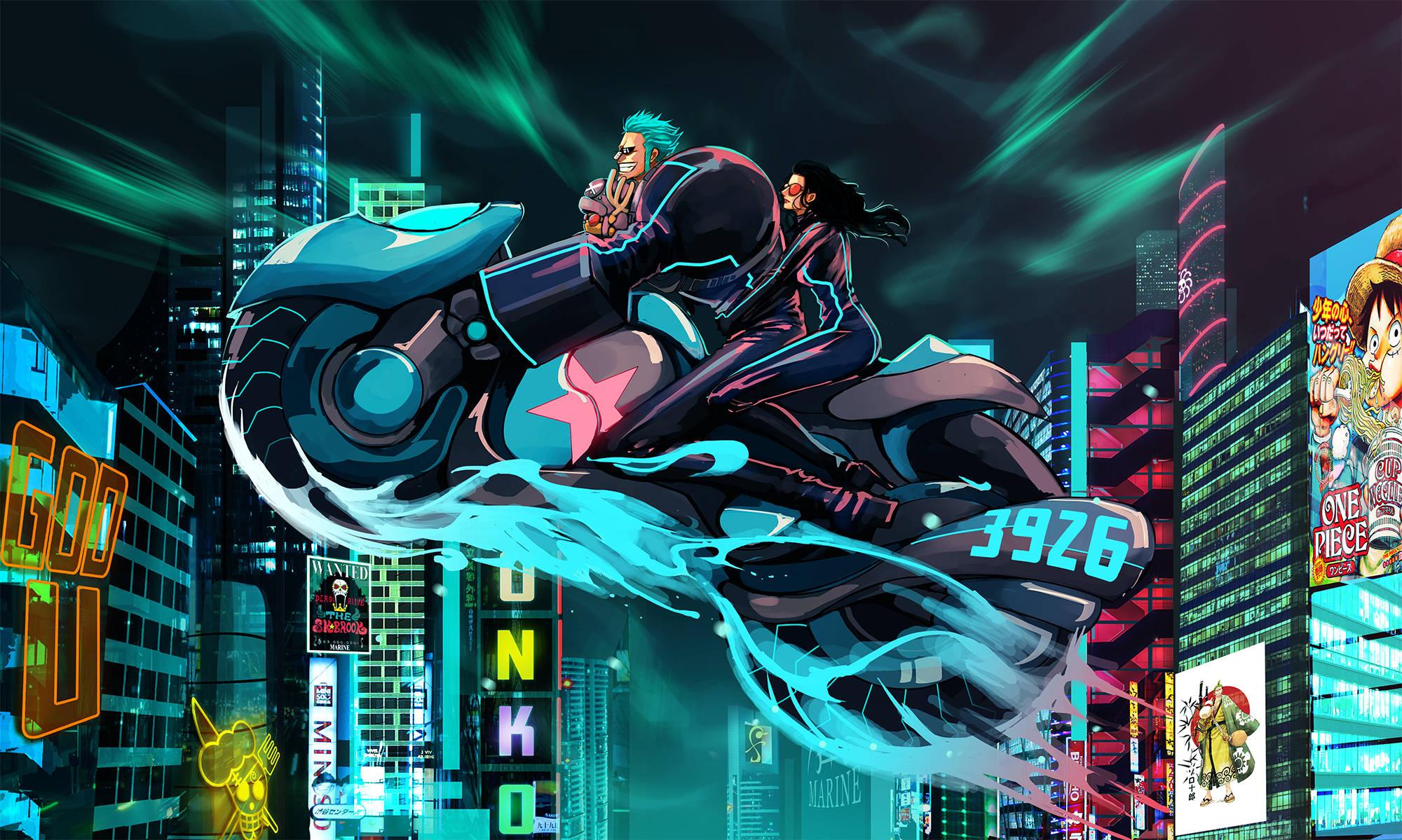 One Piece Desktop Franky Nico — 2000x1199 wallpaper