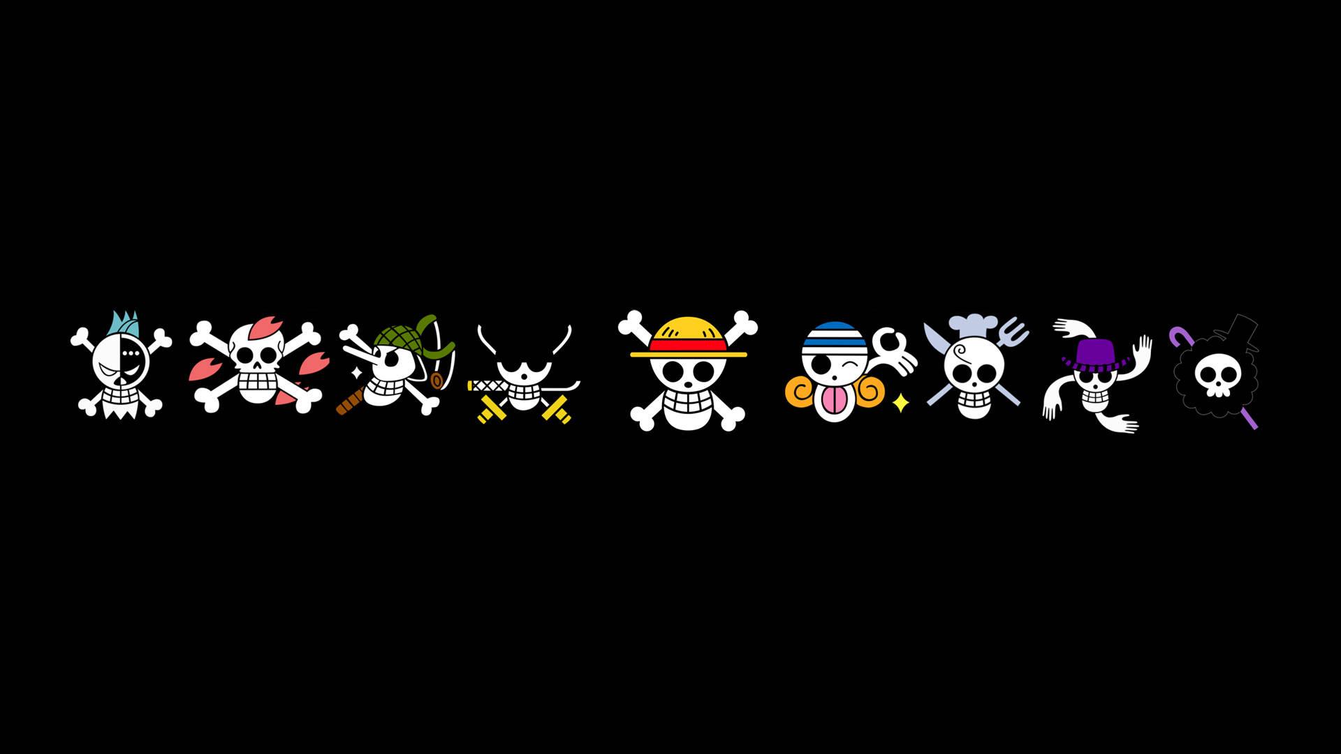 One Piece Desktop Skulls Logos — 1920x1080 wallpaper
