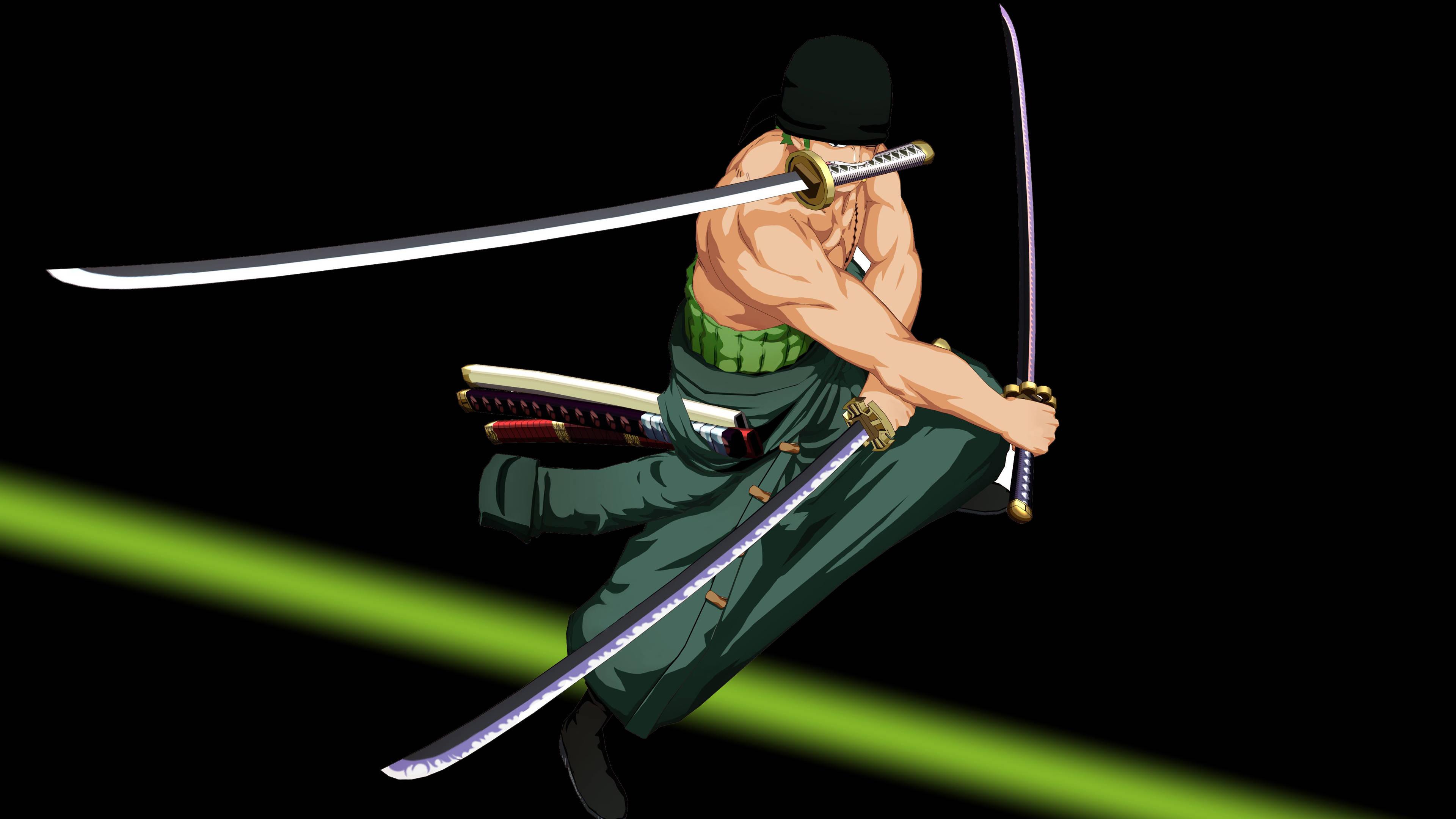 One Piece Desktop Zoro Swords — 3840x2160 wallpaper