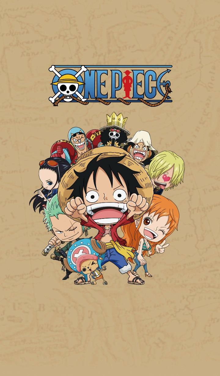One Piece Phone Chibi Straw Hat Pirates — 720x1232 wallpaper