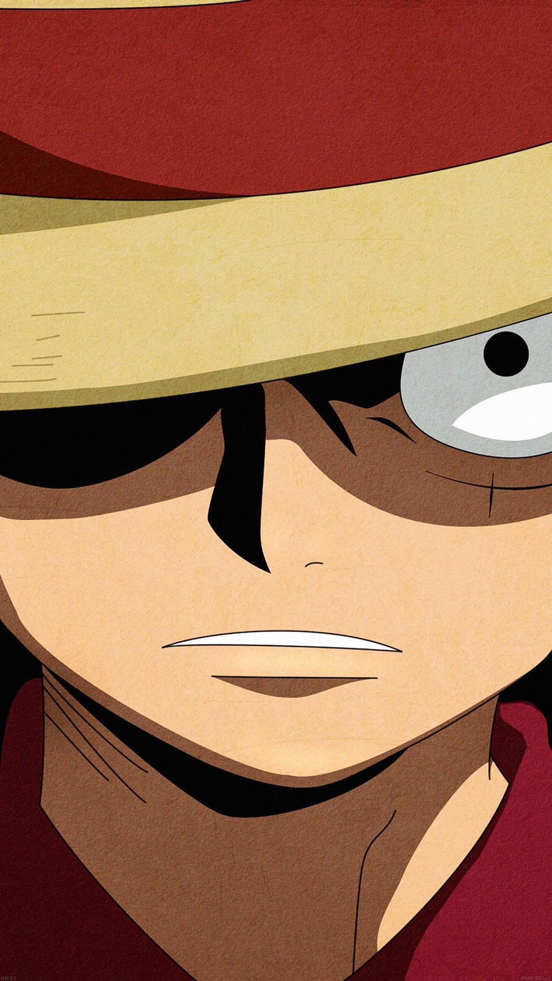 One Piece Phone Close-up Luffy — 1080x1920 wallpaper