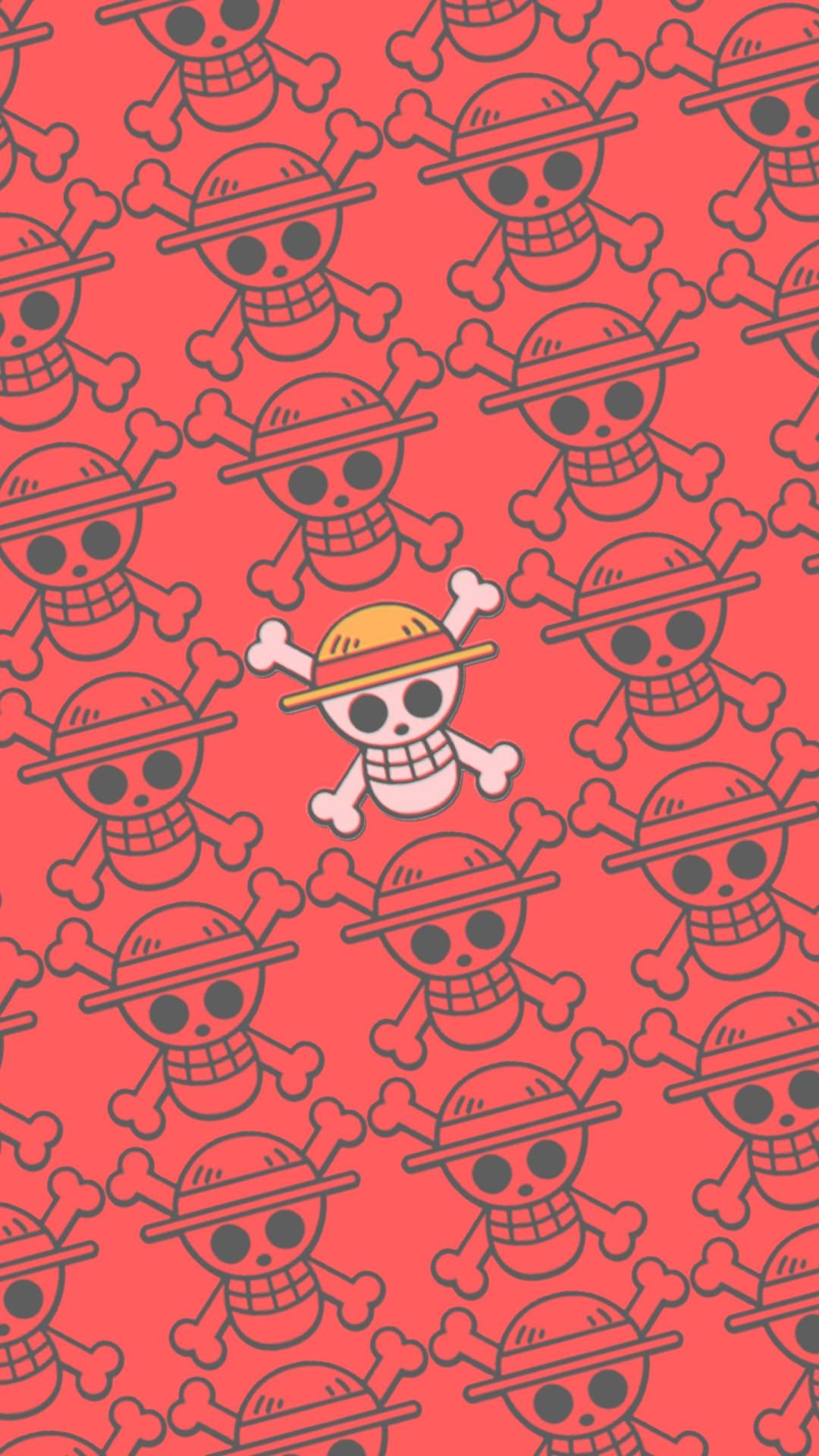 One Piece Phone Jolly Roger Collage — 1080x1920 wallpaper
