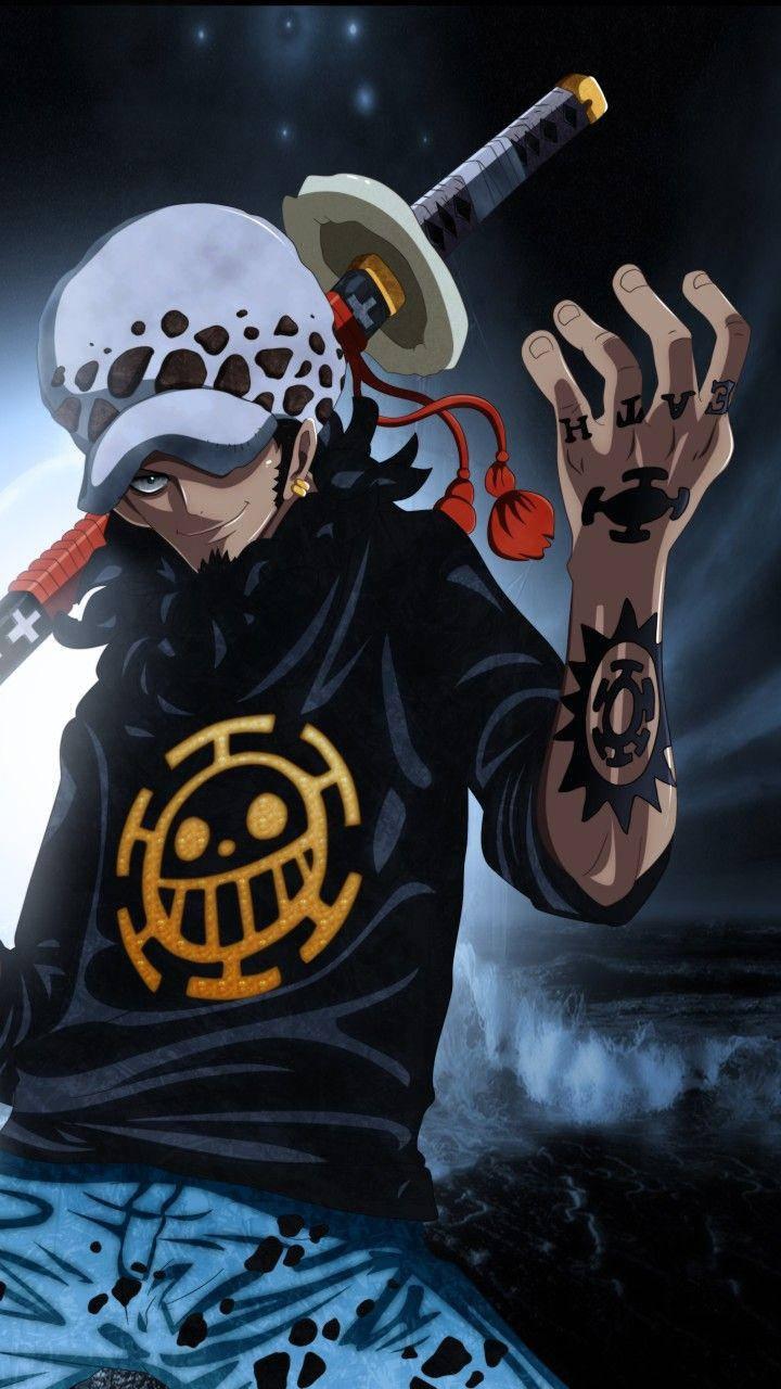 One Piece Phone Law Showing Off Tattoos — 720x1280 wallpaper