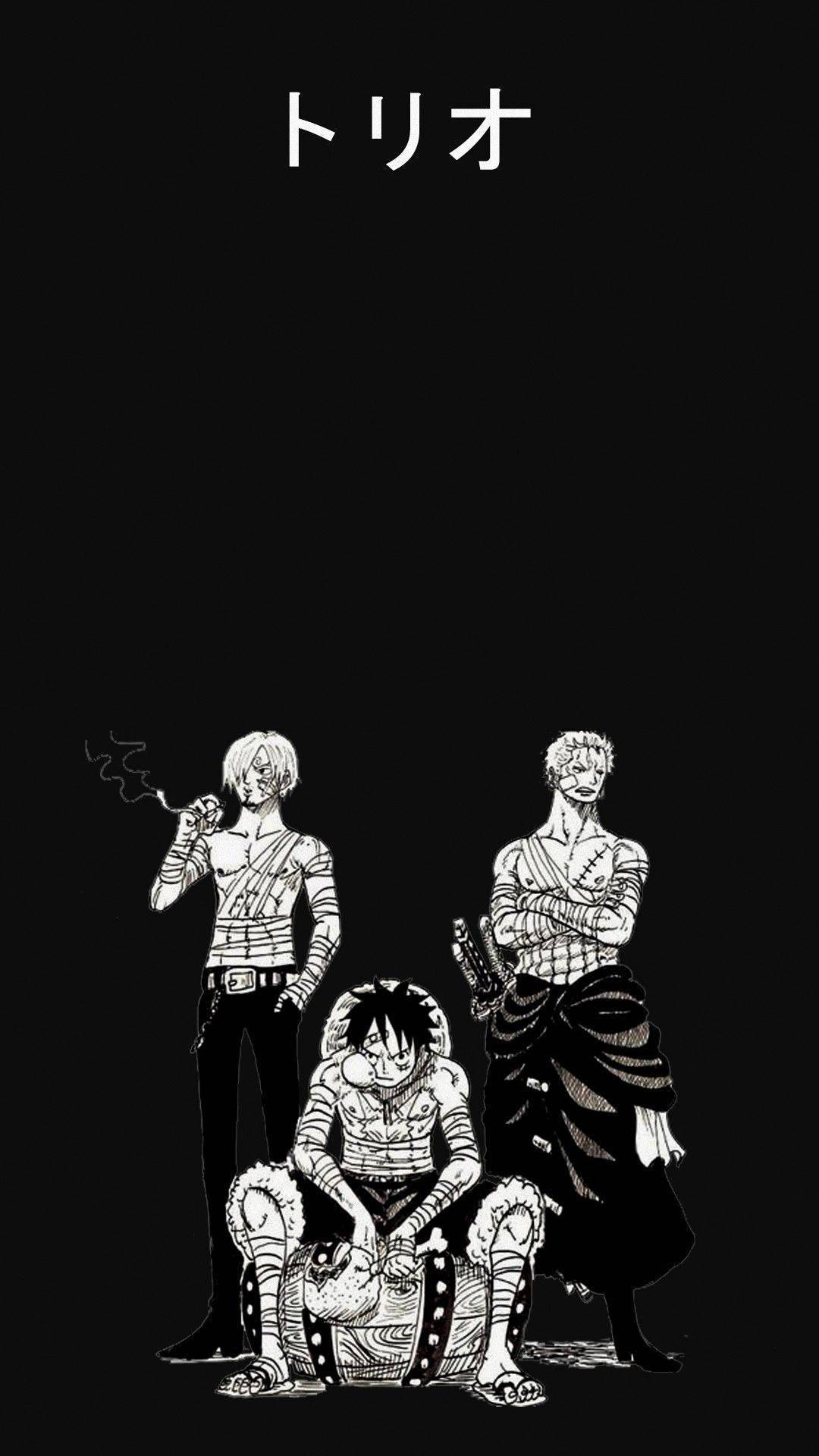 One Piece Phone Luffy Sanji Zoro Manga — 1080x1920 wallpaper