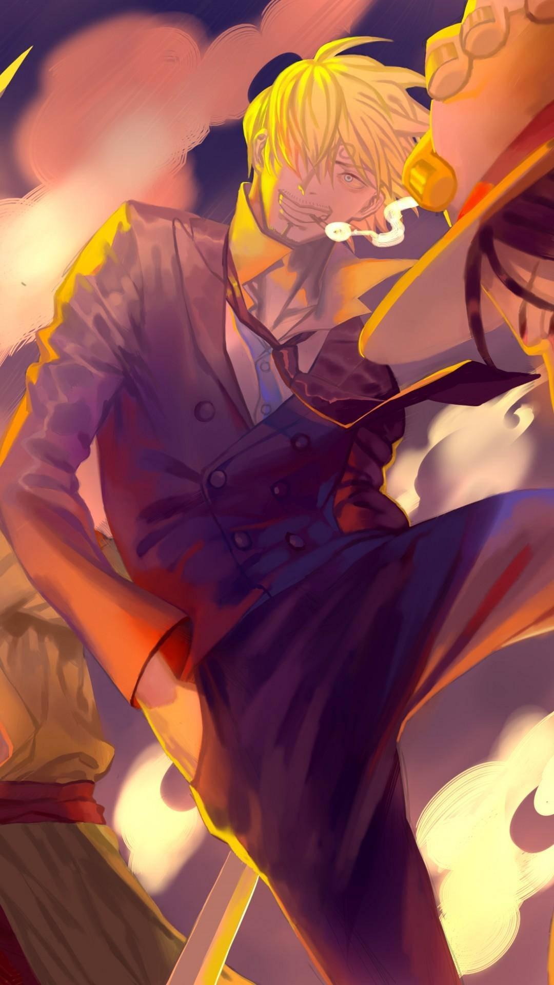 One Piece Phone Sanji Digital Painting — 1080x1920 wallpaper