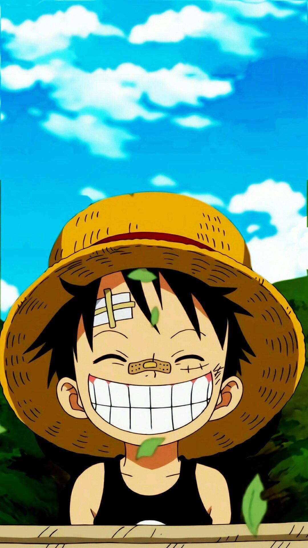 One Piece Phone Young Luffy Injured — 1080x1920 wallpaper